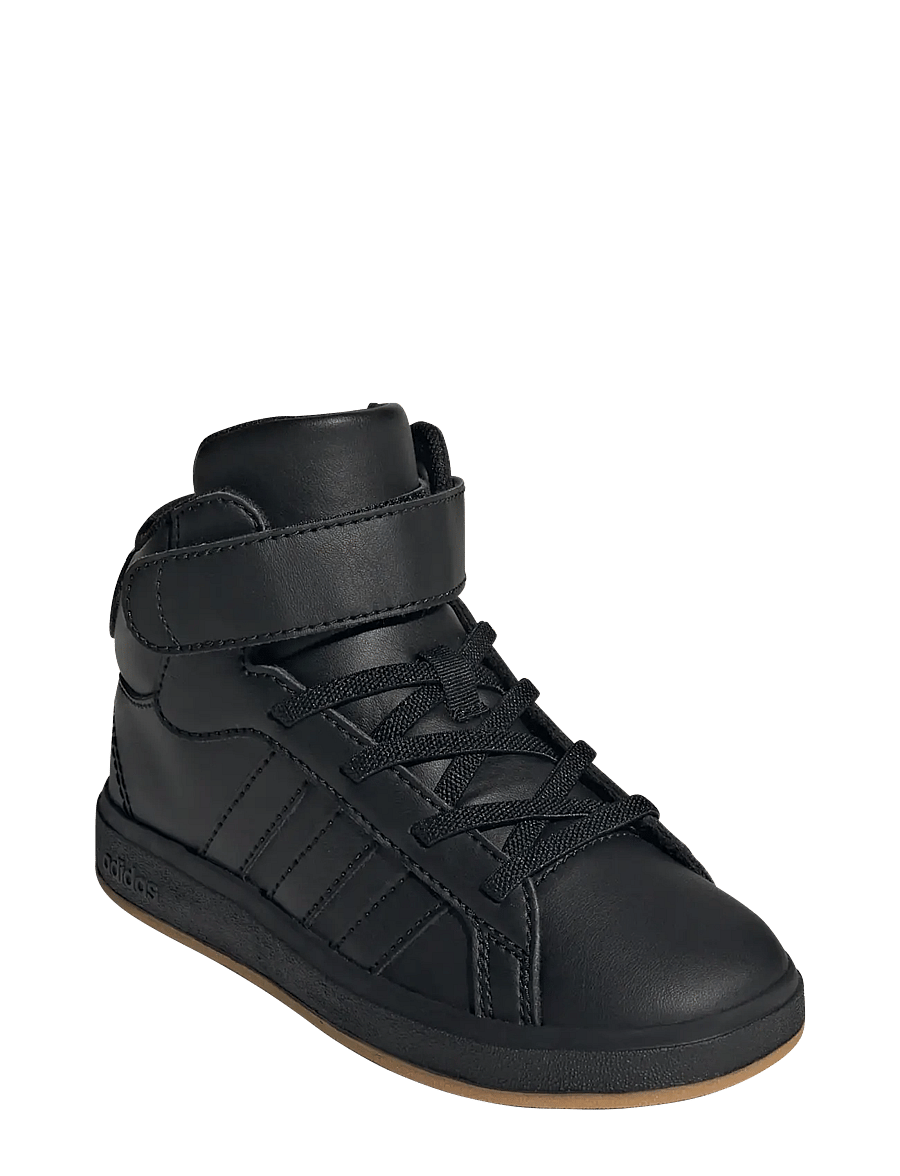 adidas Sportswear - GRAND COURT MID K - niedriger schnitt - cblack/cblack/gresix - 0