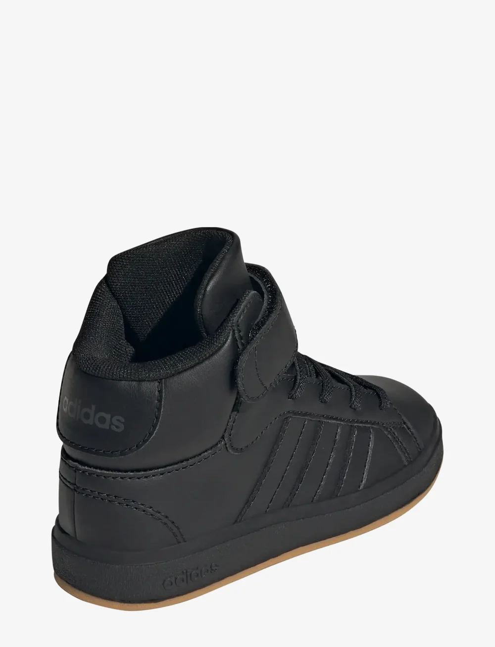 adidas Sportswear - GRAND COURT MID K - low-top sneakers - cblack/cblack/gresix - 3
