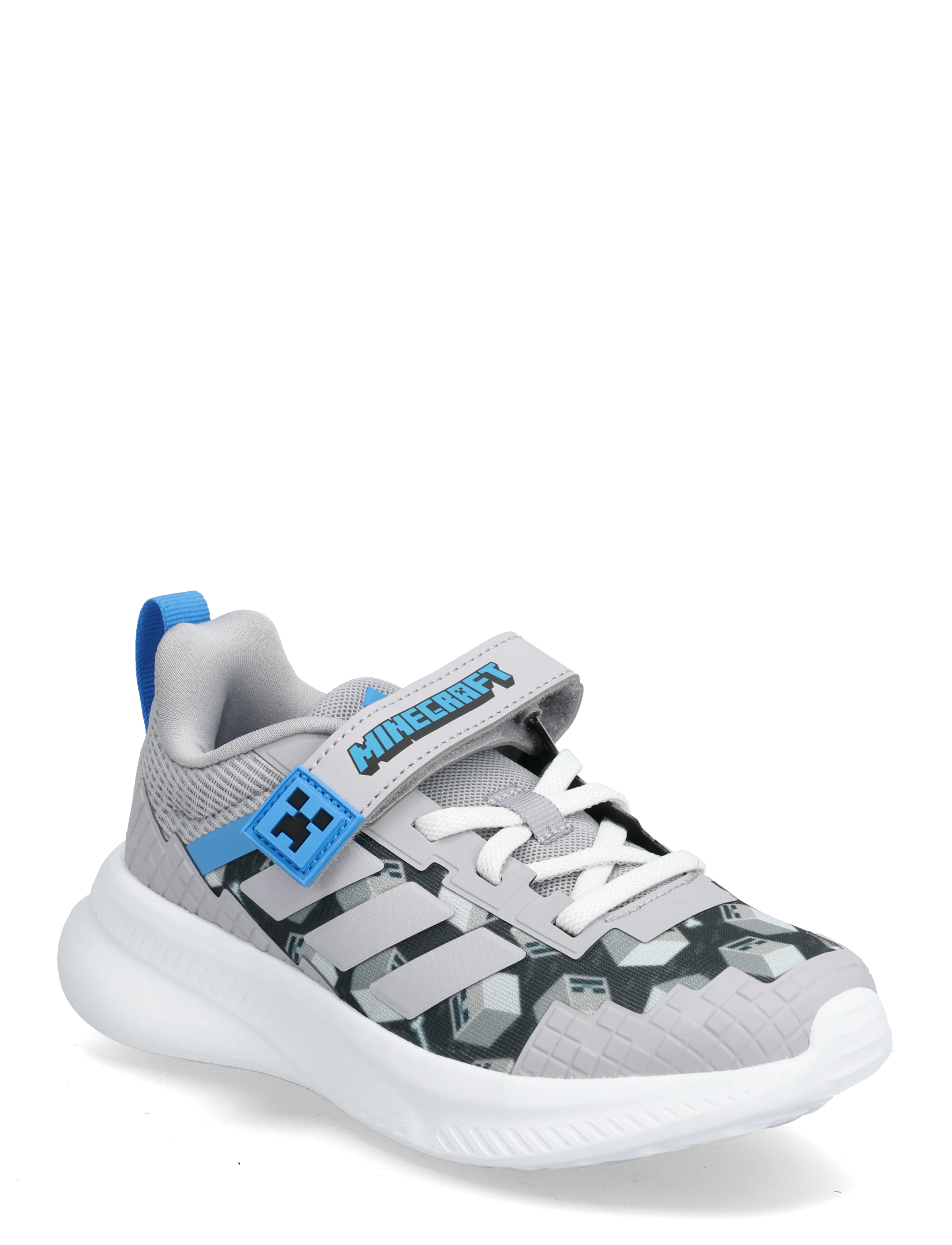 adidas Sportswear Minecraft Fortarun El C, Børn, Børne Minecraft Velcro Sneakers, Grå, Str: 28