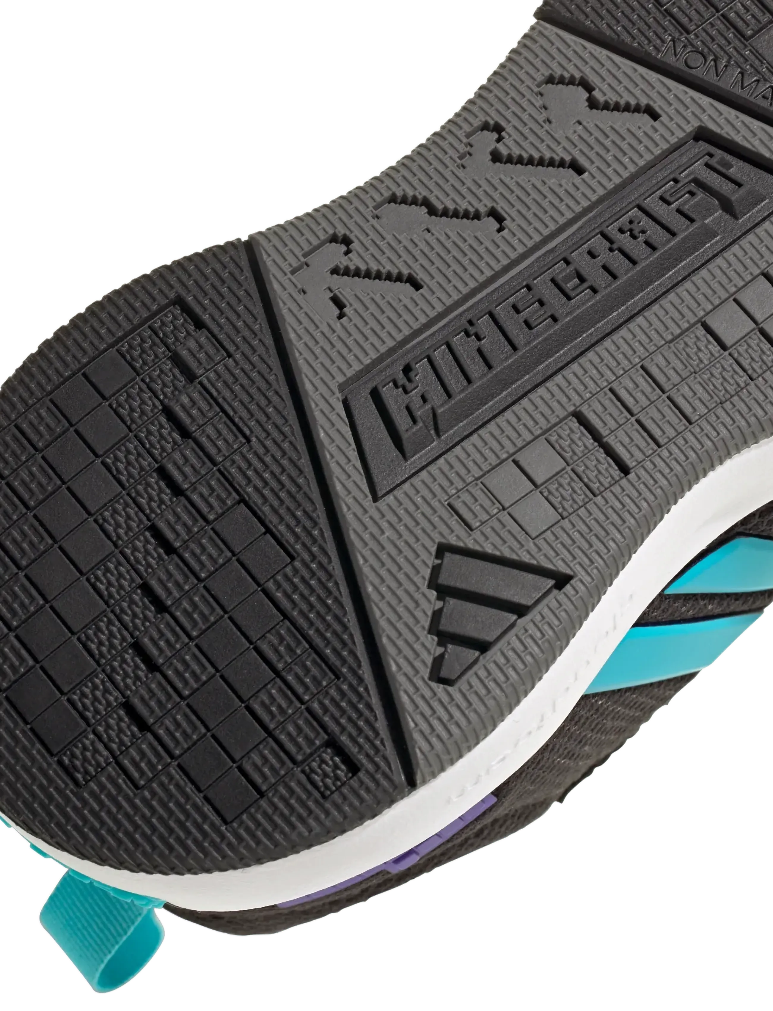 adidas Sportswear - MINECRAFT PRO EL C - låga sneakers - cblack/luccya/ftwwht - 5