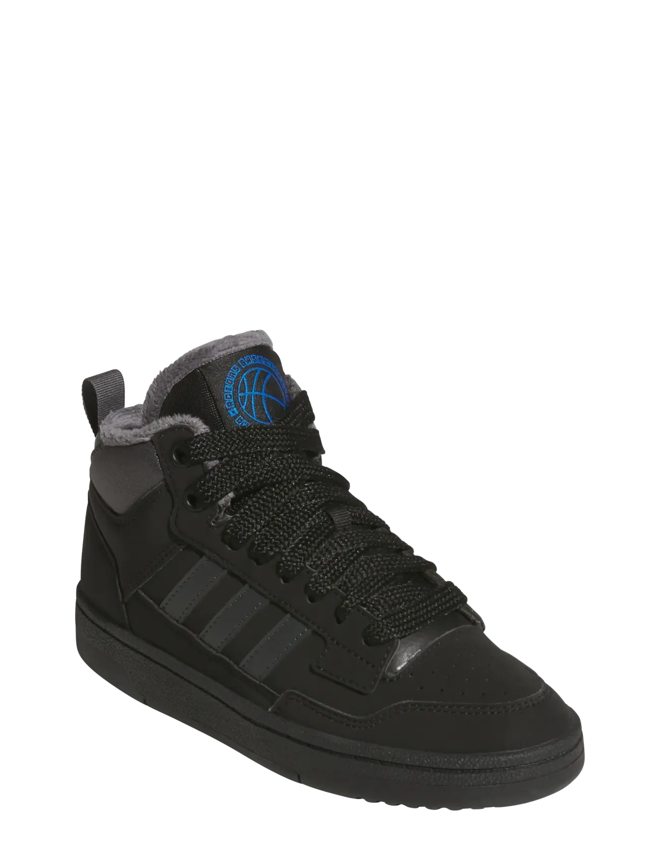 adidas Sportswear RAPID COURT MID J WINTERIZED - Hoher Schnitt - CBLACK/GRESIX/BROYAL / black