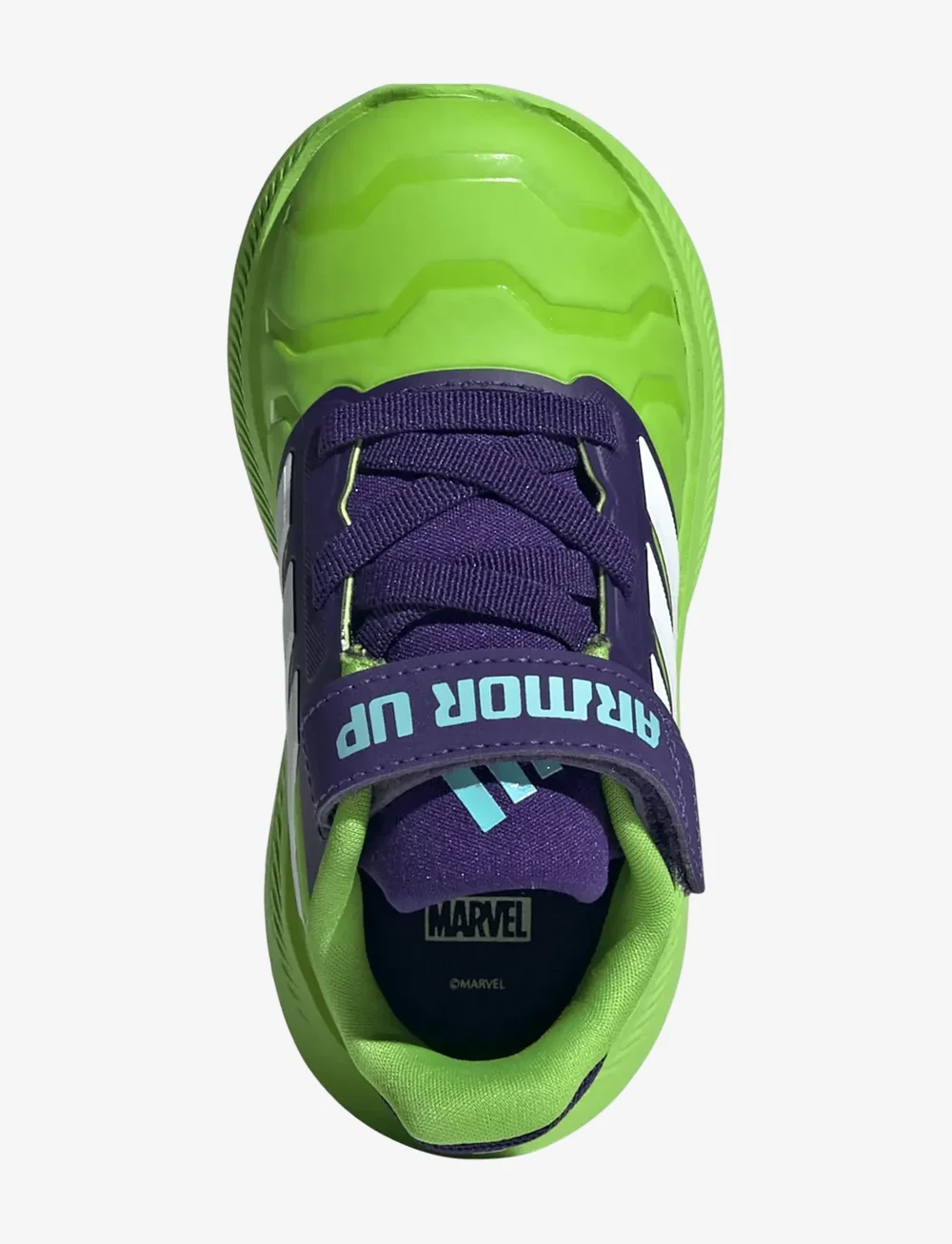 adidas Sportswear - RUNFALCON 5 IRON HULK EL I - låga sneakers - sesogr/ftwwht/cpurpl - 4