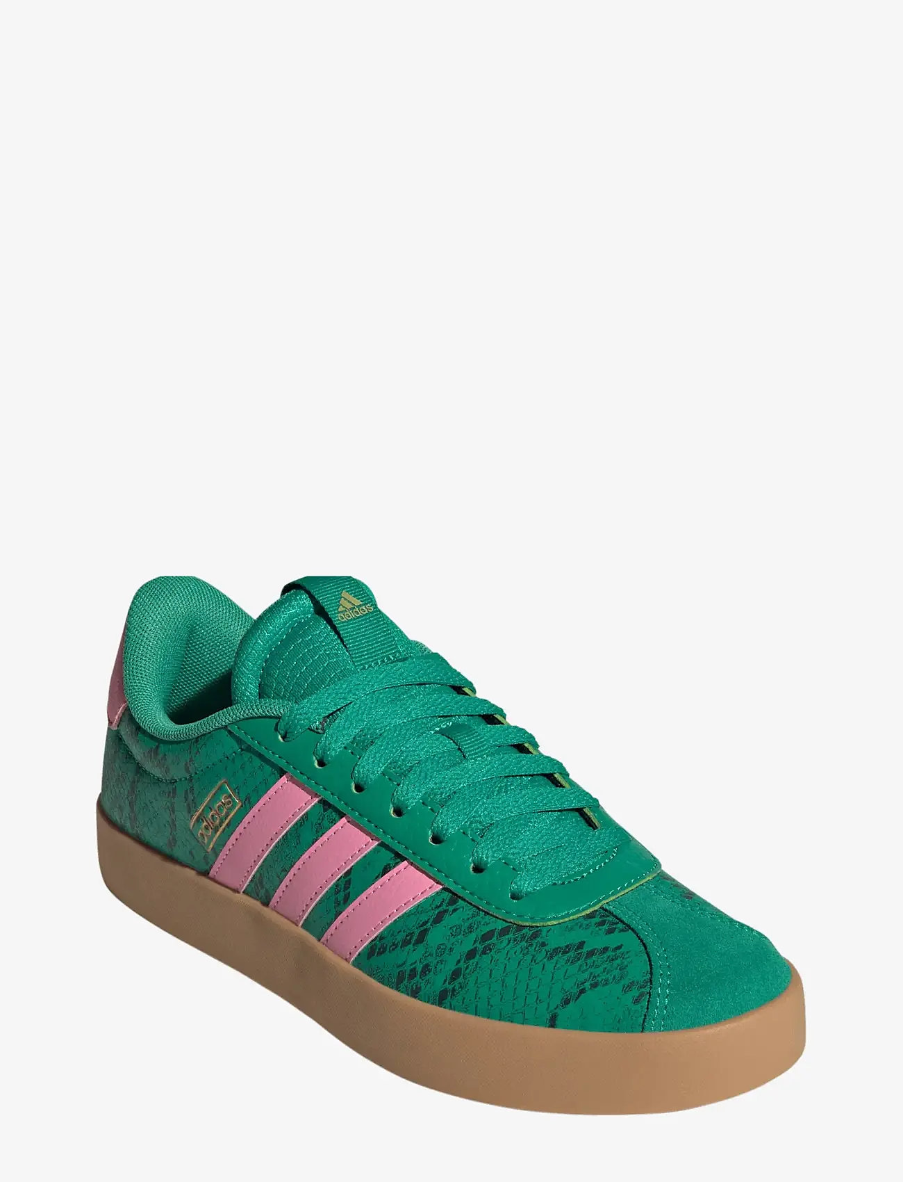 adidas Sportswear - VL COURT 3.0 - låga sneakers - cougrn/blipnk/goldmt - 0