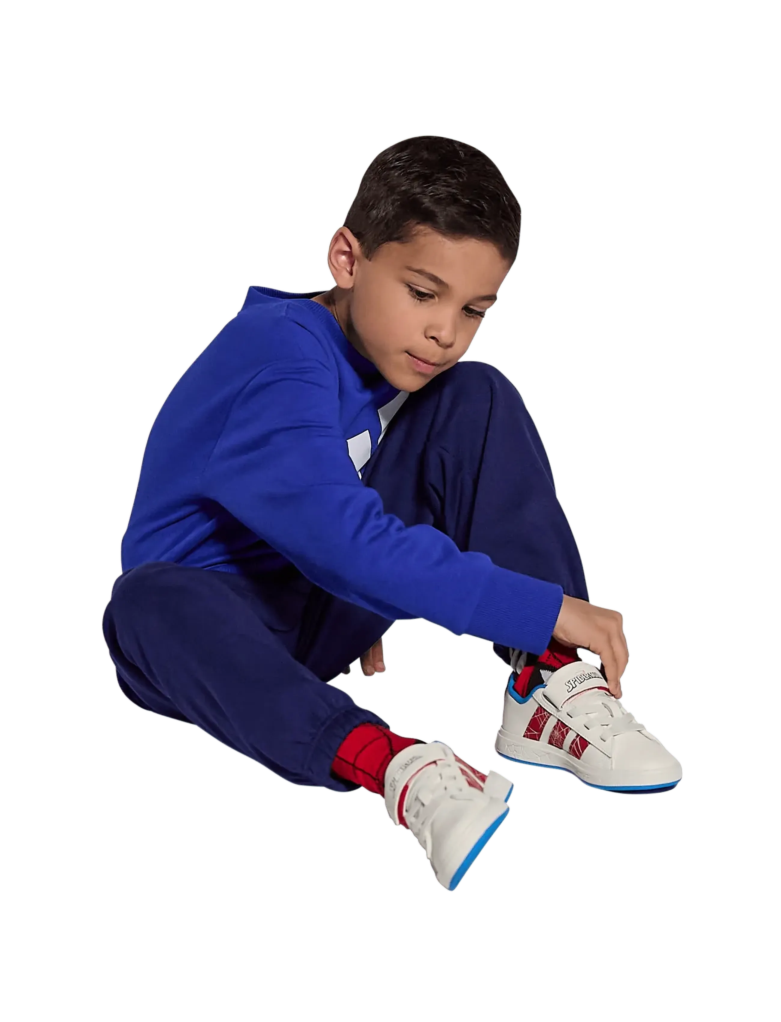 adidas Sportswear - GRAND COURT SPIDER-MAN EL K - lave sneakers - clowhi/purrub/brblue - 0