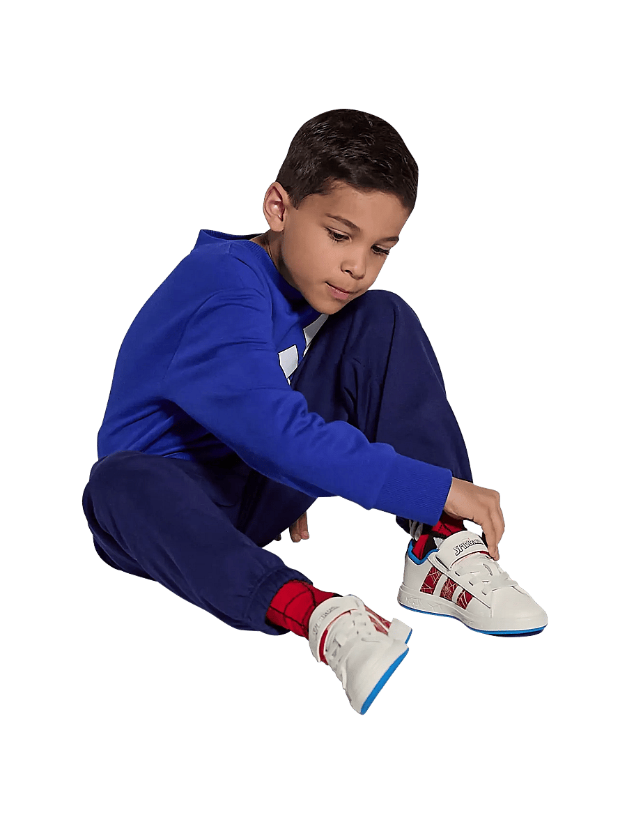 adidas Sportswear - GRAND COURT SPIDER-MAN EL K - baskets basses - clowhi/purrub/brblue - 0