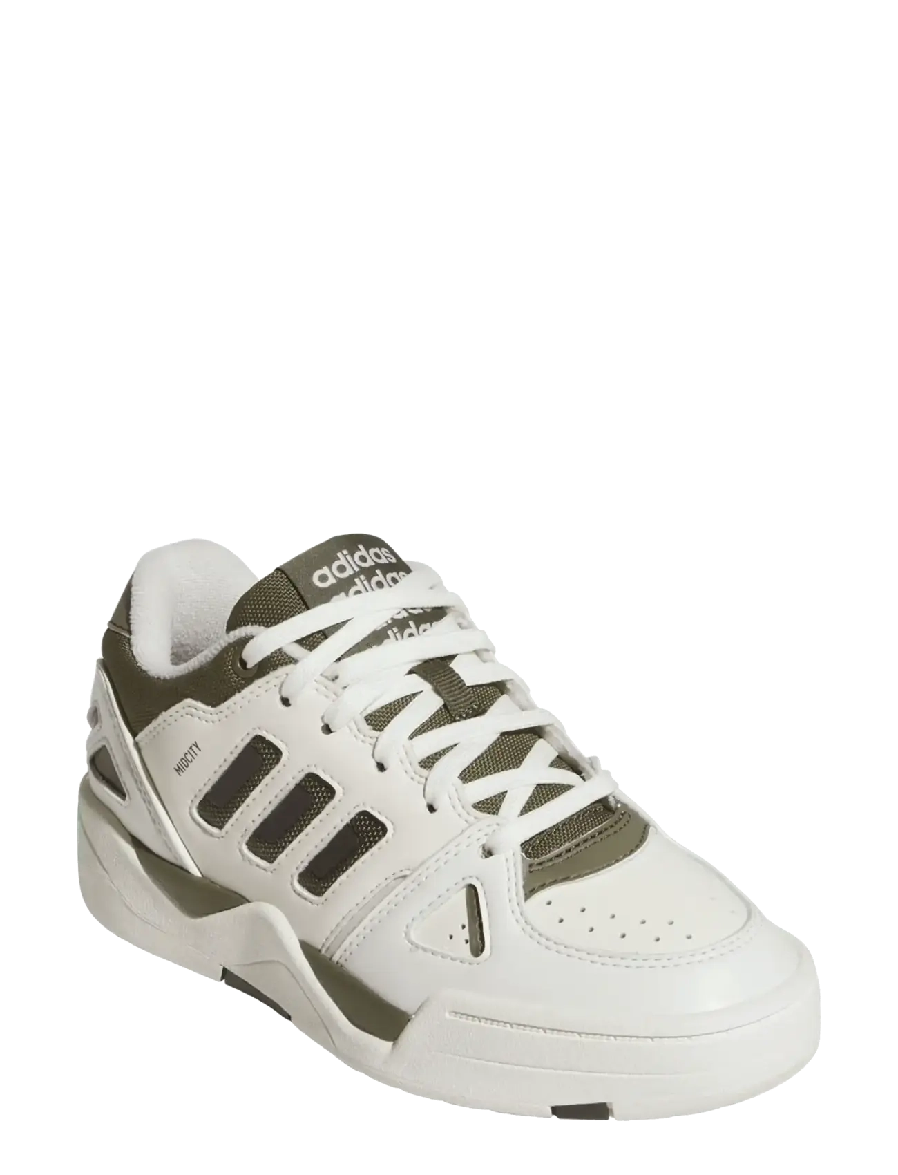 adidas Sportswear MIDCITY LOW J - Sportssko - OWHITE/OLISTR/SHAOLI / white