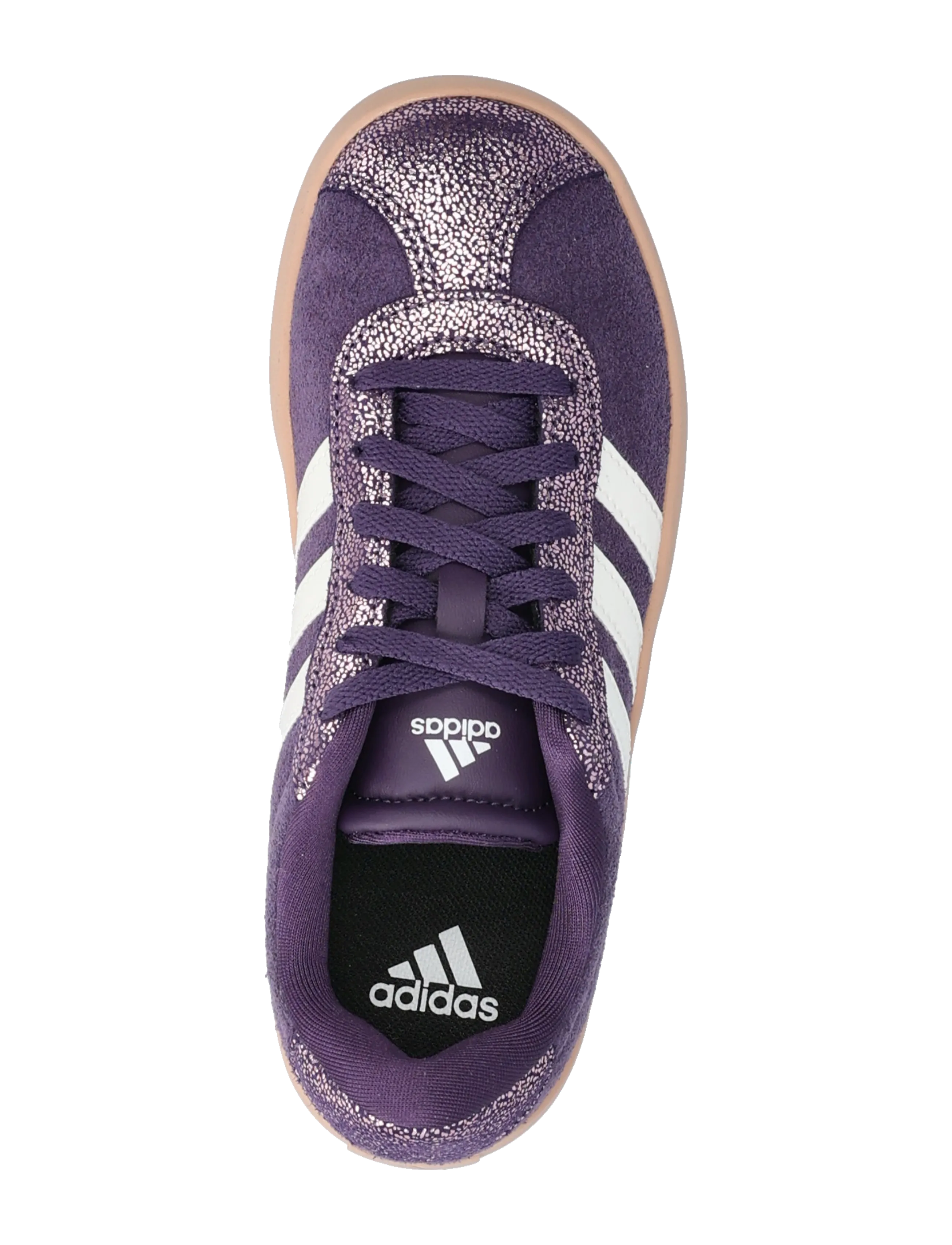 adidas Sportswear - VL COURT 3.0 K - lave sneakers - aurplu/zeromt/pikgum - 3