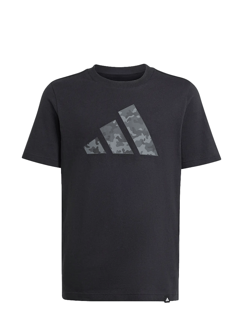 adidas Sportswear - J CAMO T - t-krekli ar īsām piedurknēm - black - 1