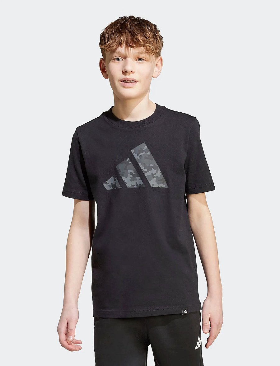 adidas Sportswear - J CAMO T - korte mouwen - black - 0