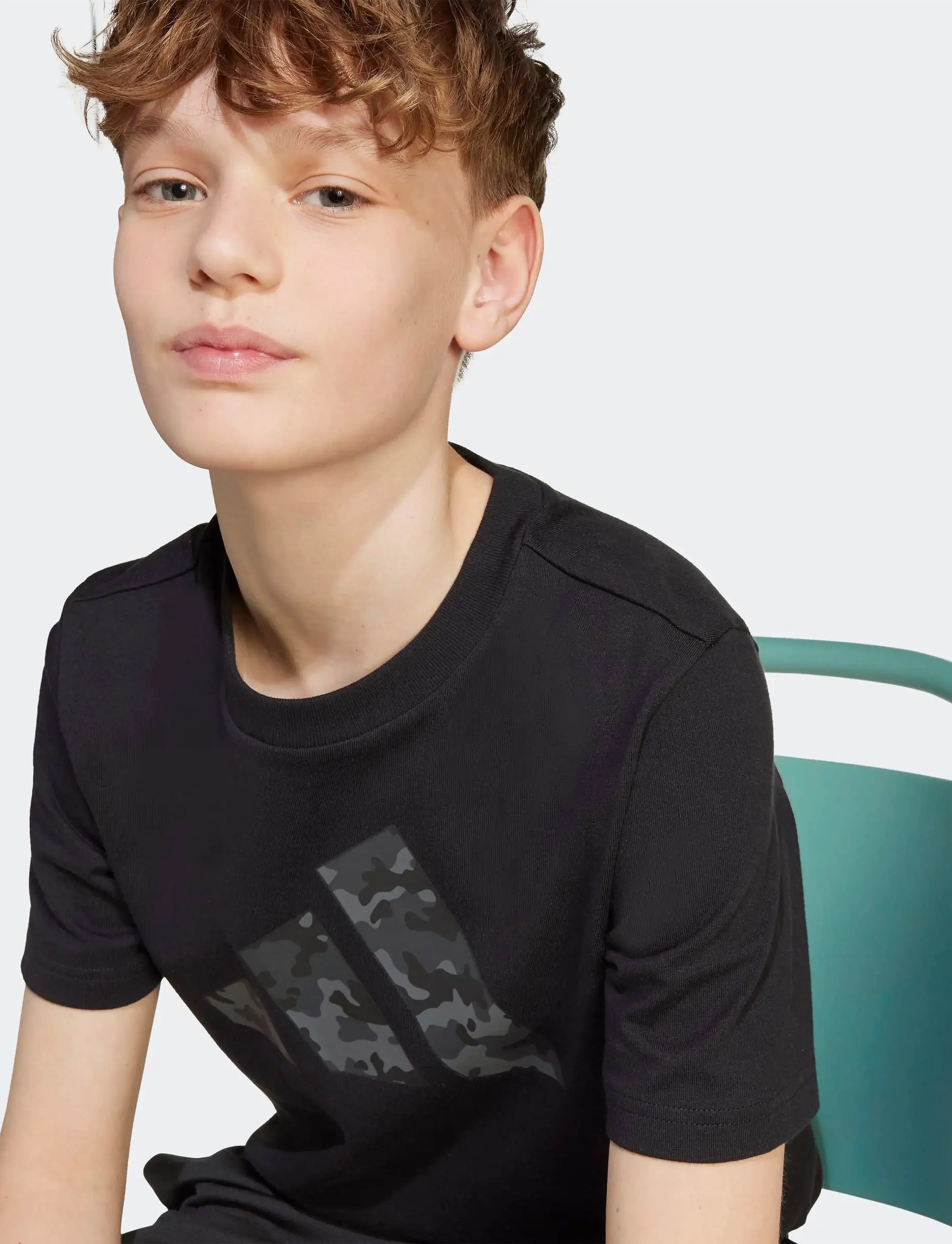 adidas Sportswear - J CAMO T - korte mouwen - black - 2