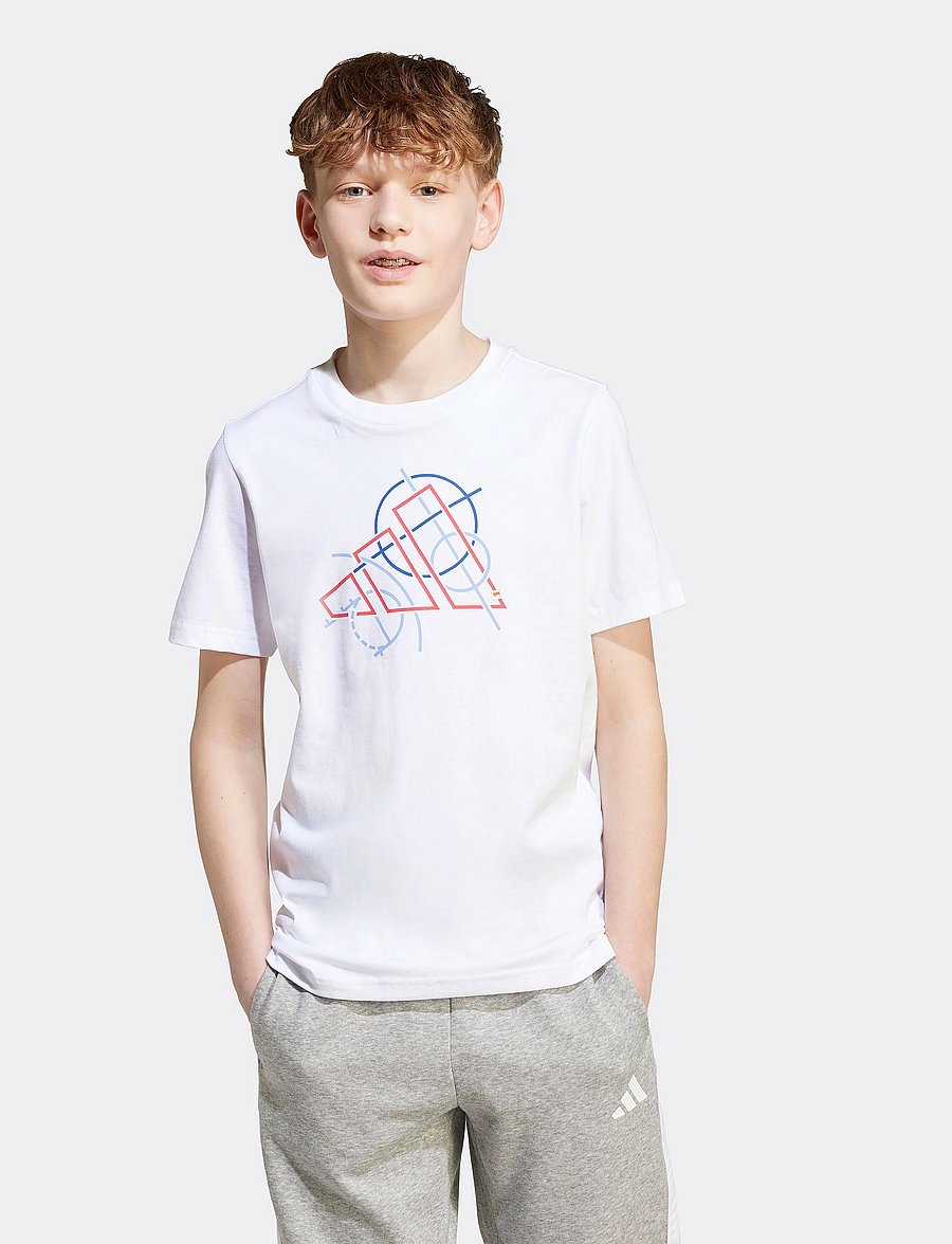 adidas Sportswear - J TECH TABLE T - kortærmede t-shirts - white - 0