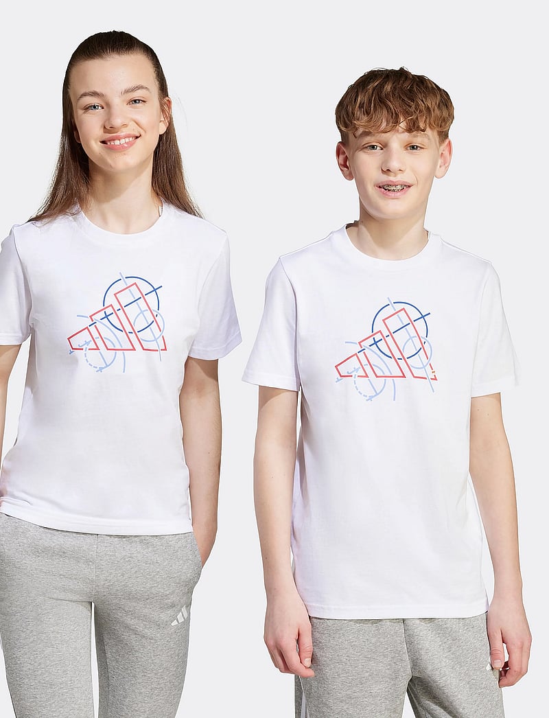 adidas Sportswear - J TECH TABLE T - kortärmade t-shirts - white - 2