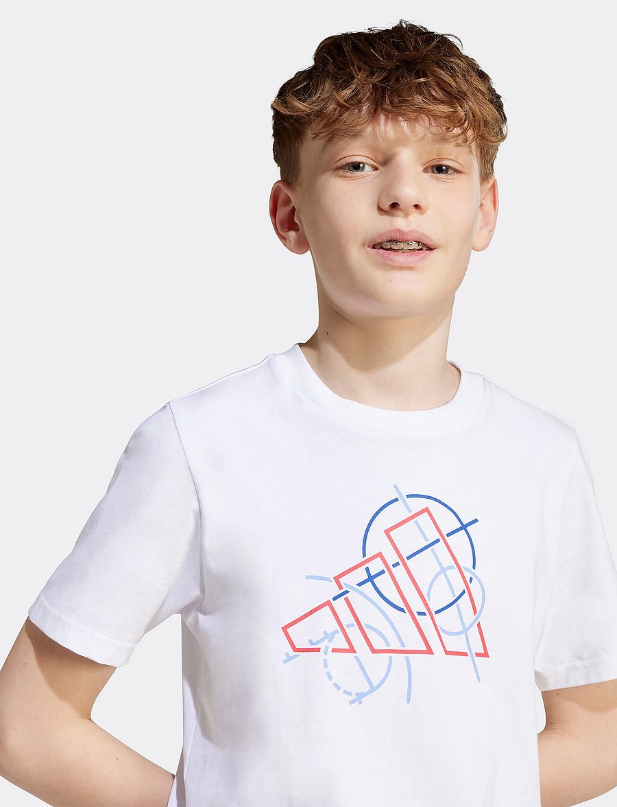 adidas Sportswear - J TECH TABLE T - kortærmede t-shirts - white - 3