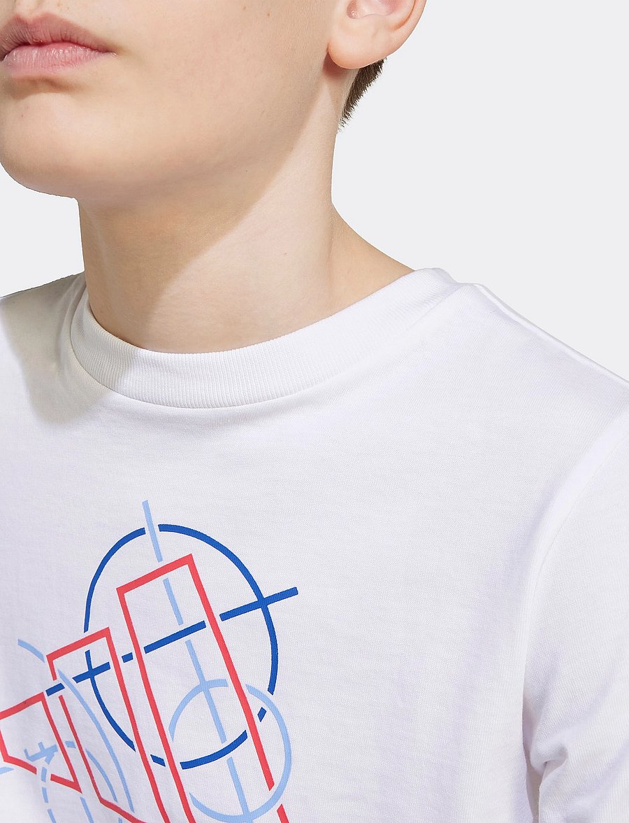 adidas Sportswear - J TECH TABLE T - kortærmede t-shirts - white - 5