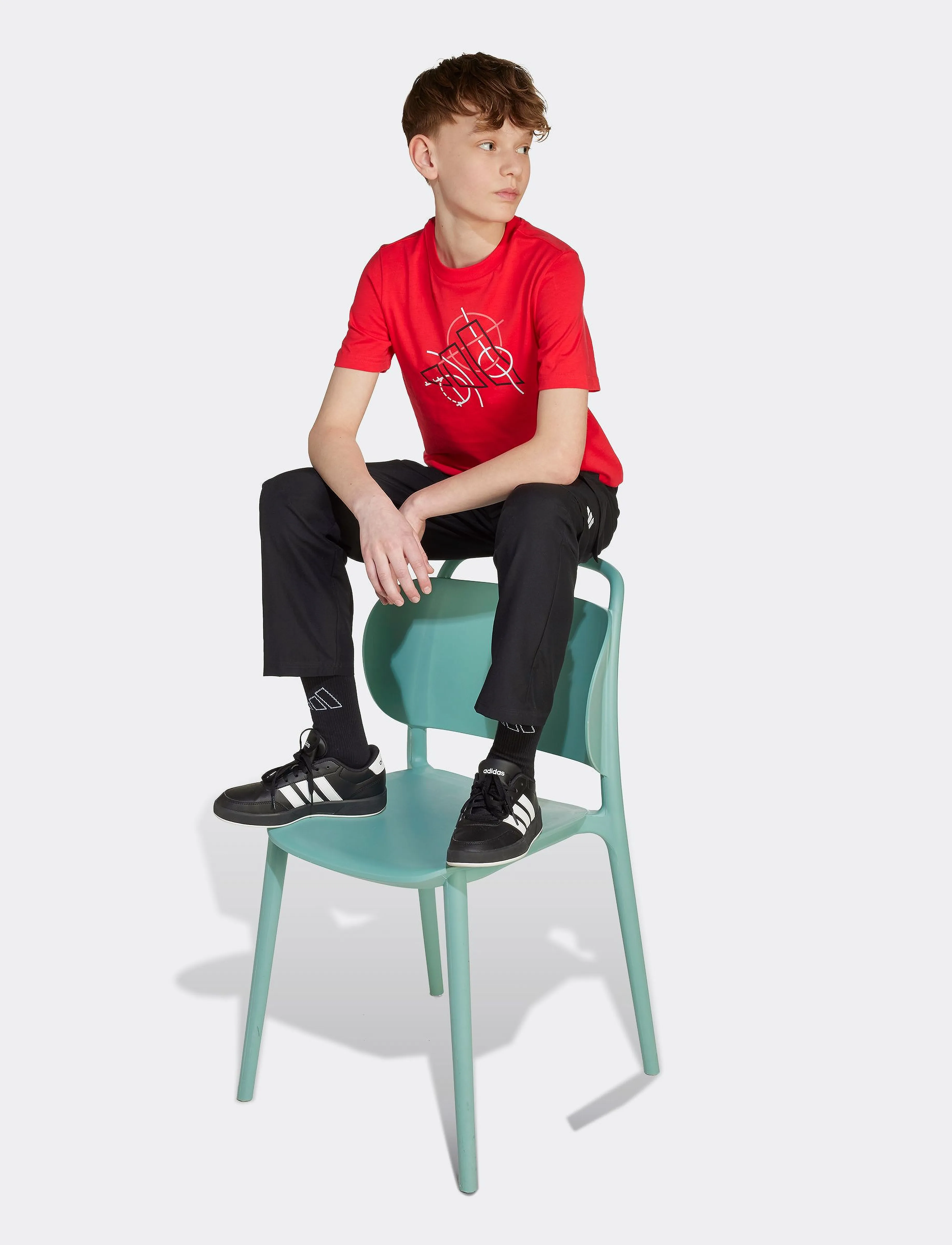 adidas Sportswear - J TECH TABLE T - kortermede t-skjorter - purrub - 3
