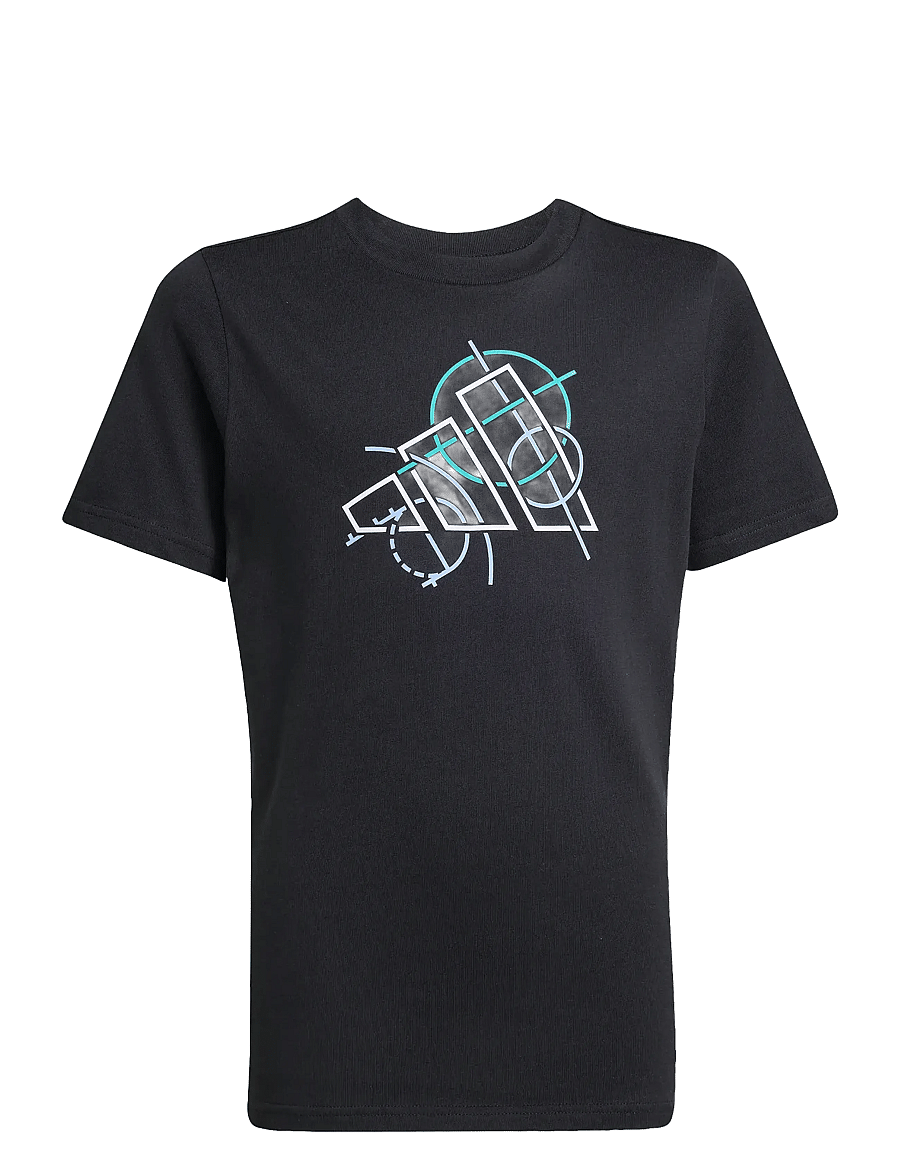 adidas Sportswear - J TECH TABLE T - kortærmede t-shirts - black - 1