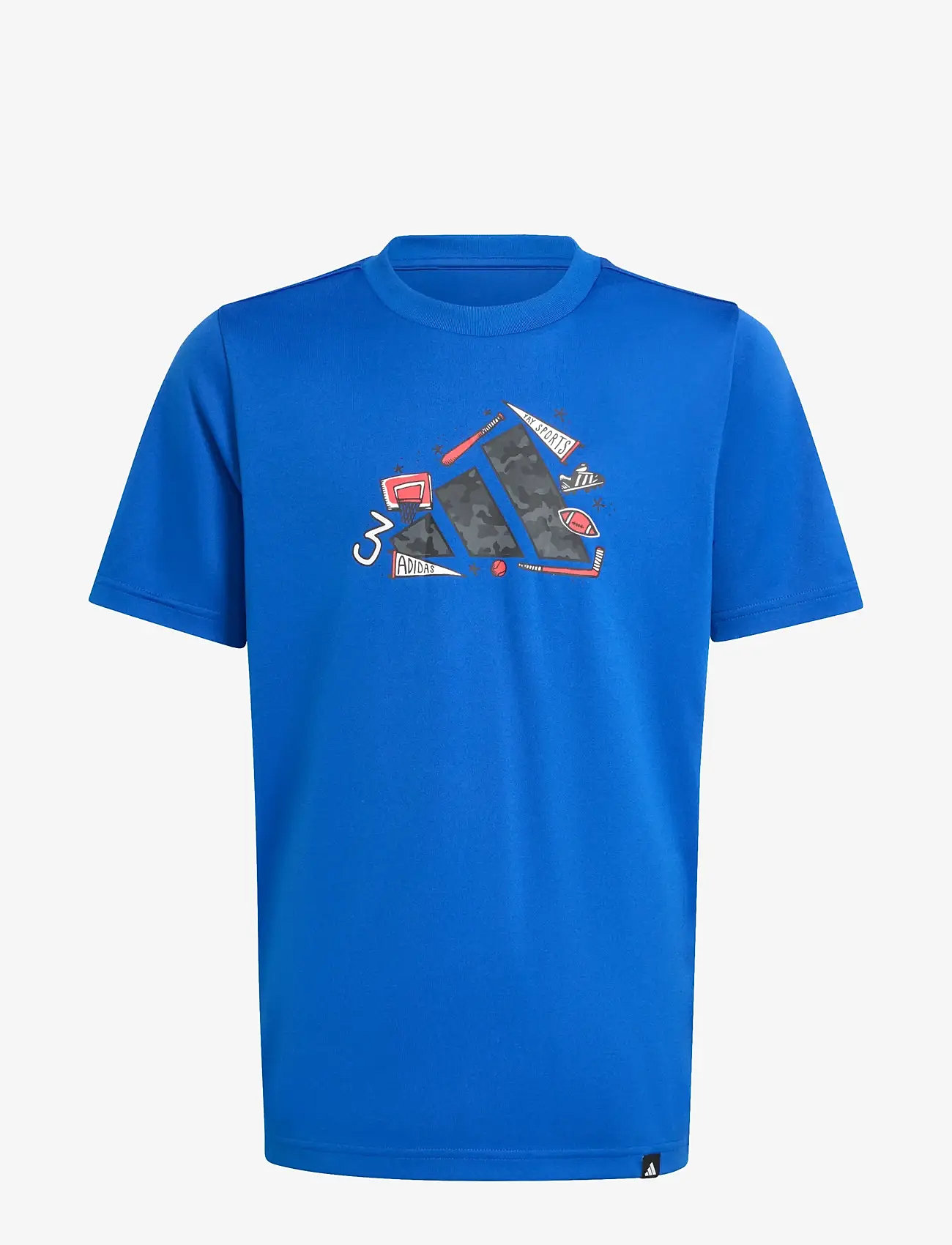 adidas Sportswear - J CAMO TRAIN T - kortärmade t-shirts - royblu - 1
