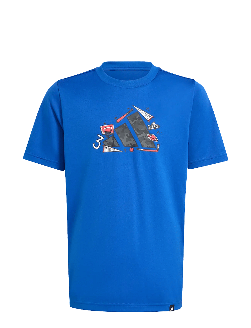 adidas Sportswear - J CAMO TRAIN T - kortärmade t-shirts - royblu - 1