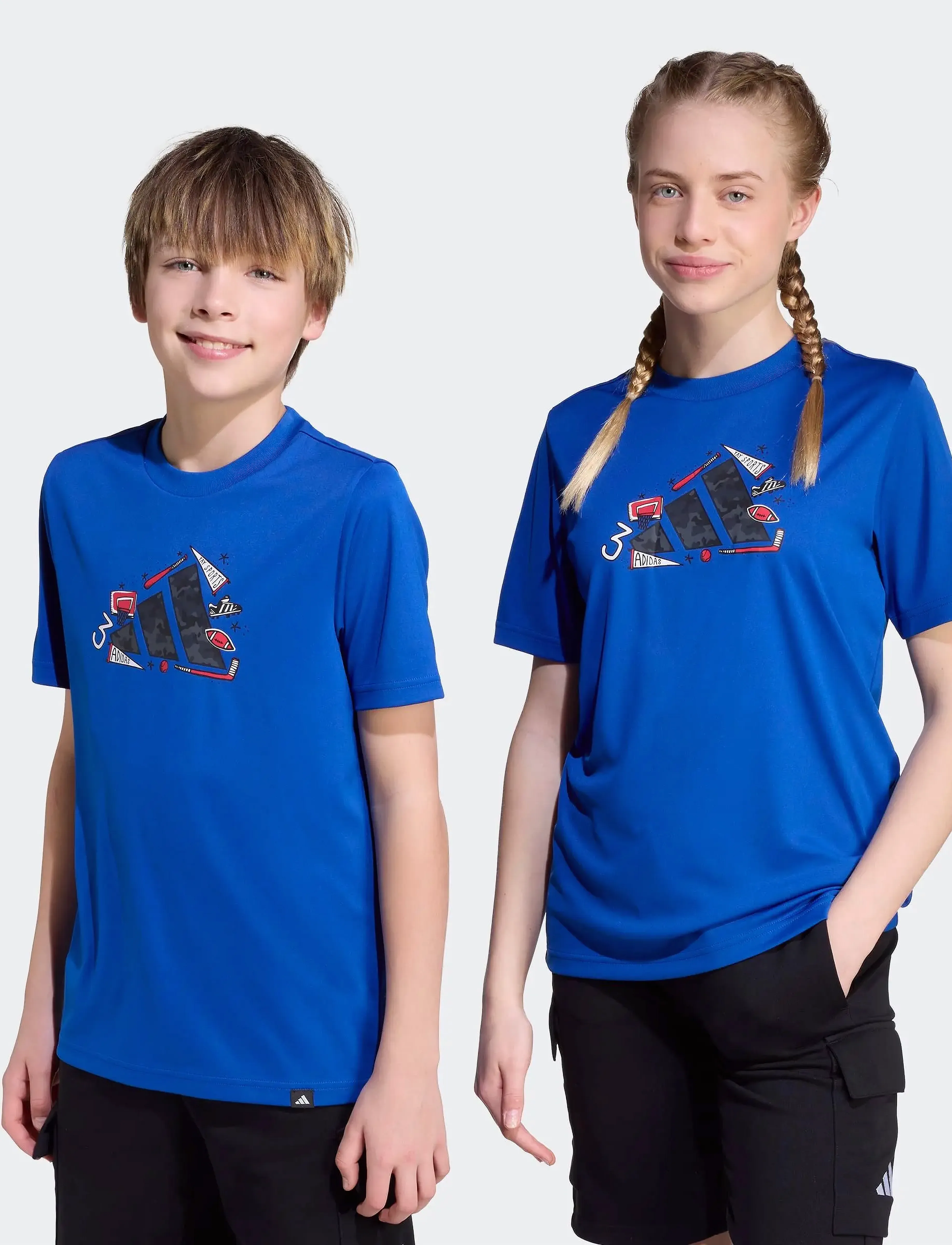 adidas Sportswear - J CAMO TRAIN T - kurzärmelig - royblu - 4
