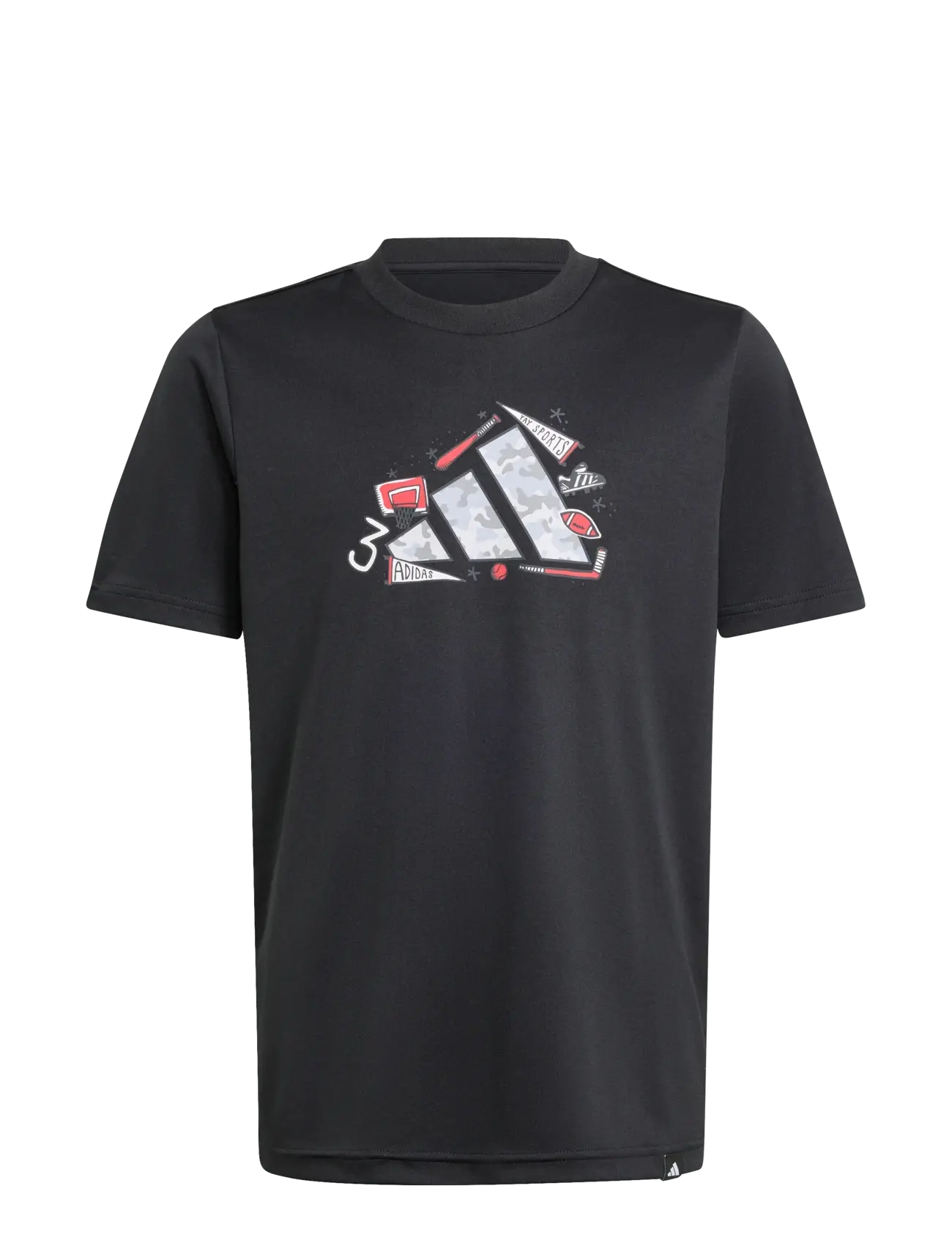 ADIDAS SPORTSWEAR J Camo Train T Schwarz - 128 - Kinder