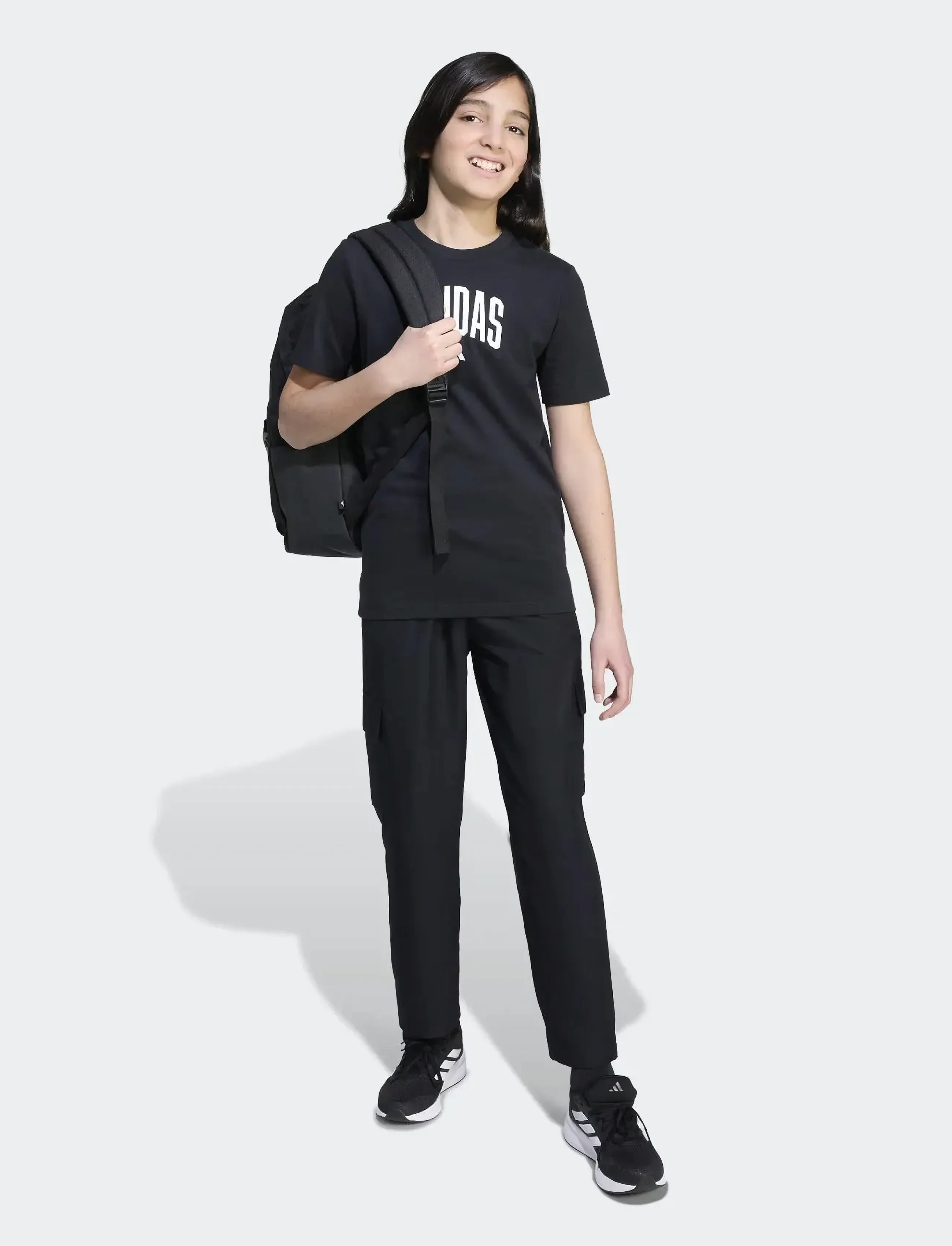 adidas Sportswear J Colleg T, Børn, College T-Shirt, Sort, Str: 140