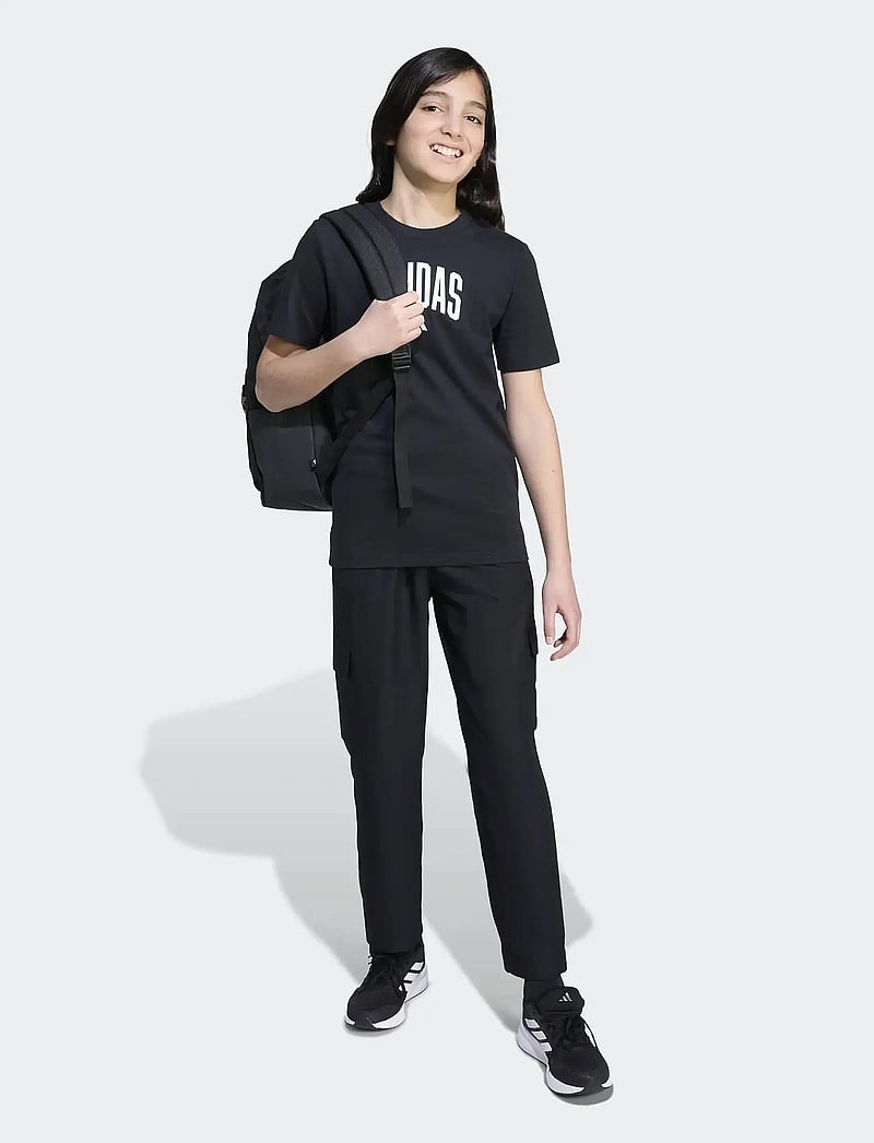 adidas Sportswear - J COLLEG T - t-krekli ar īsām piedurknēm - black - 0