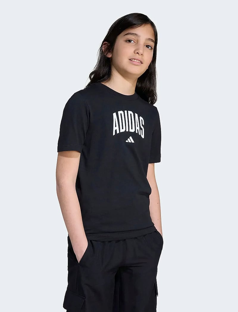 adidas Sportswear - J COLLEG T - t-krekli ar īsām piedurknēm - black - 4