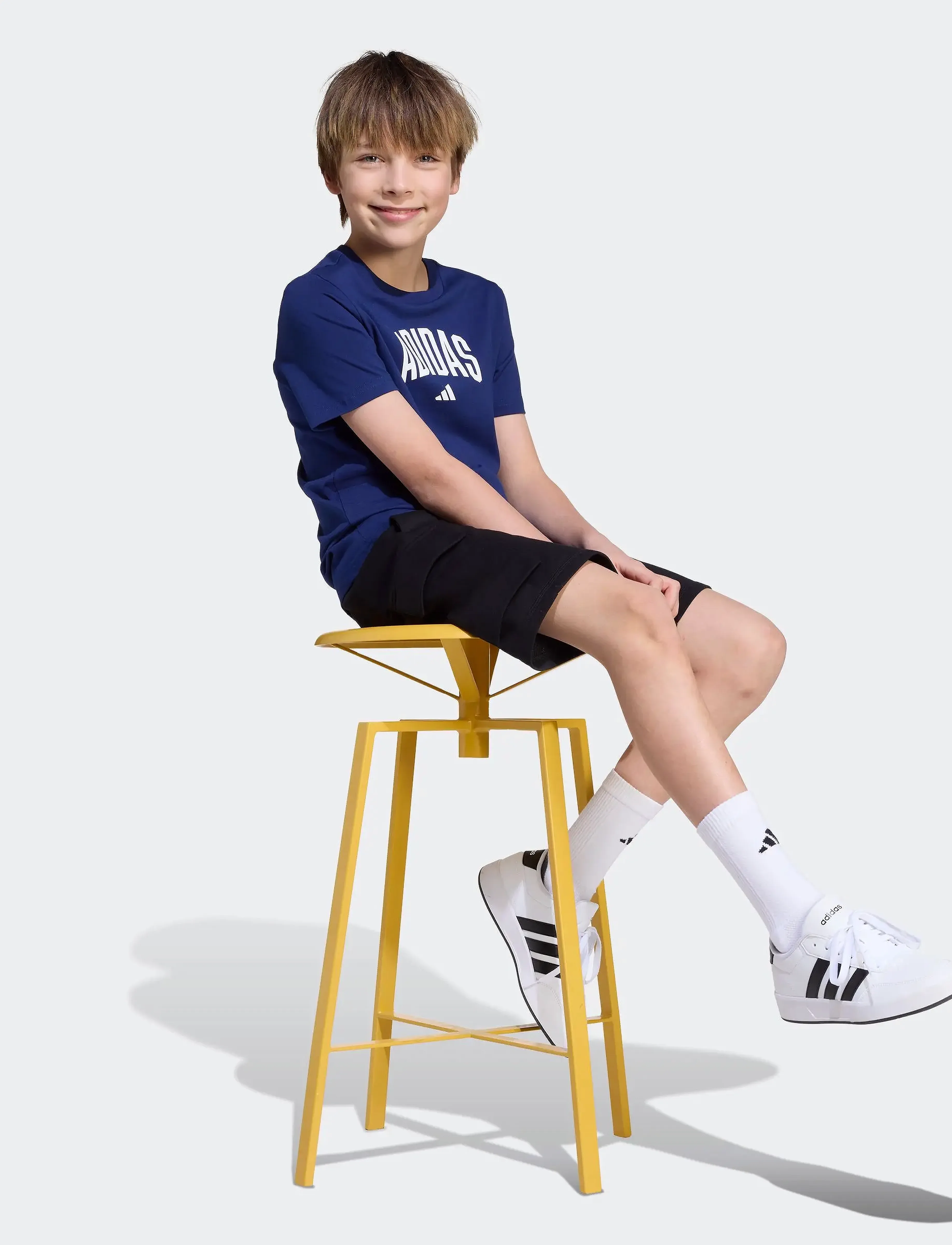 adidas Sportswear - J COLLEG T - sports tops - dkblue - 5