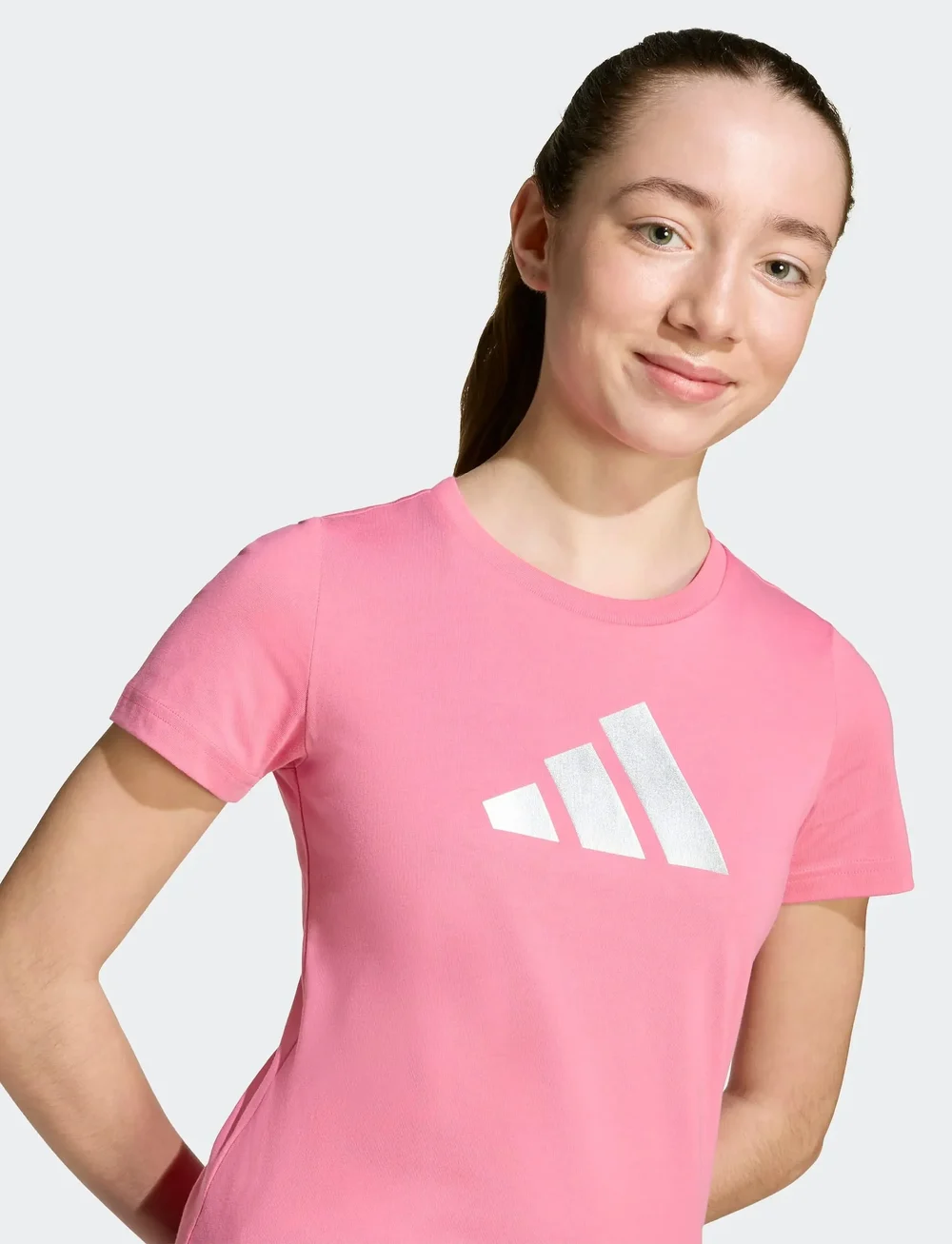 adidas Sportswear - JG GLAM T - short-sleeved t-shirts - pnkfus - 3