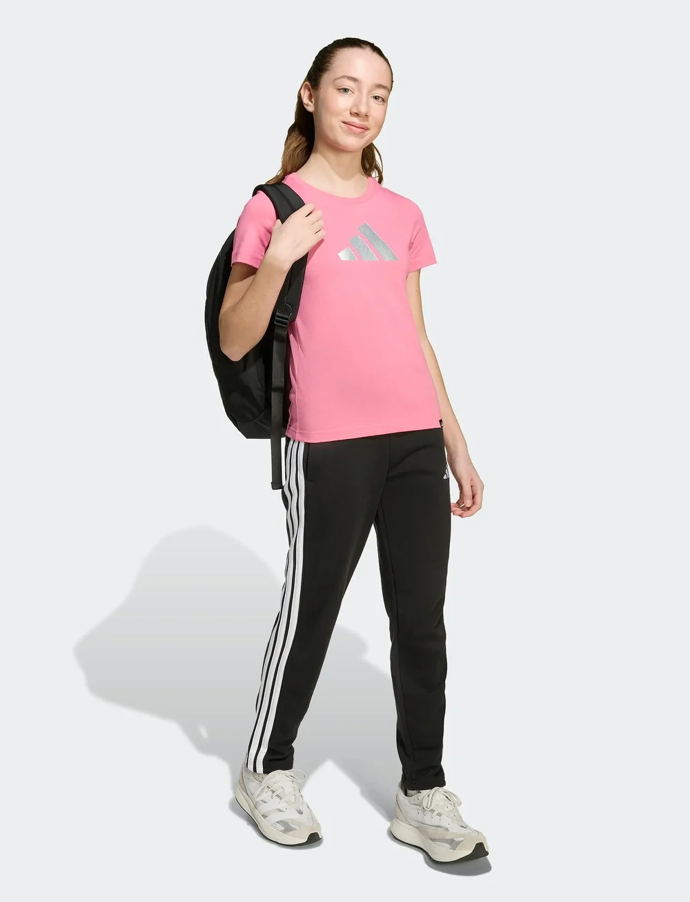 adidas Sportswear - JG GLAM T - short-sleeved t-shirts - pnkfus - 5