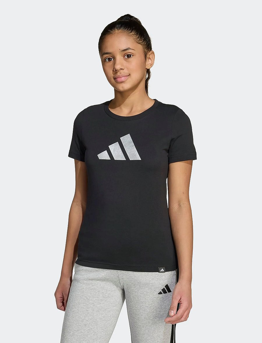 adidas Sportswear - JG GLAM T - sportoberteile - black - 0