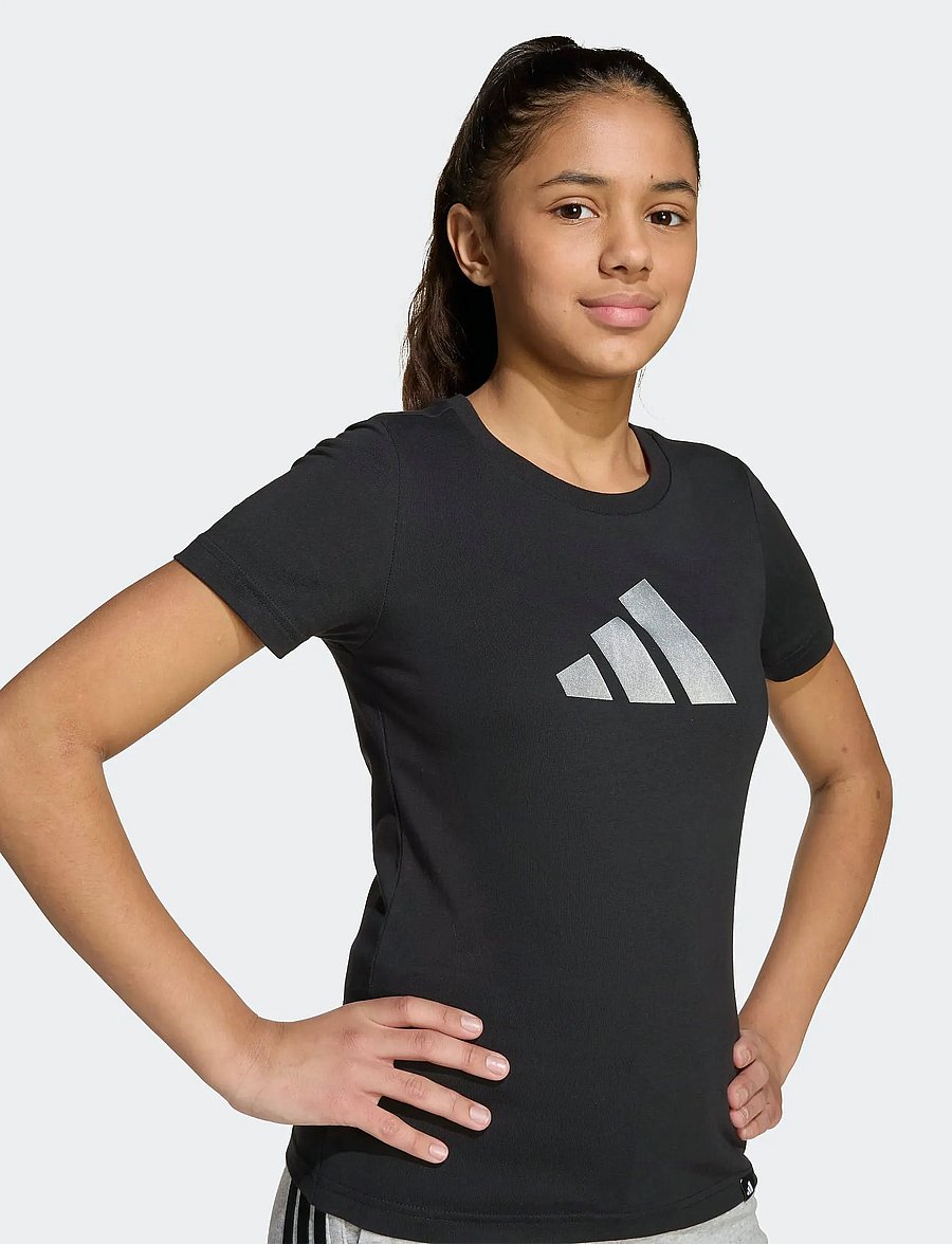 adidas Sportswear - JG GLAM T - sportoberteile - black - 5