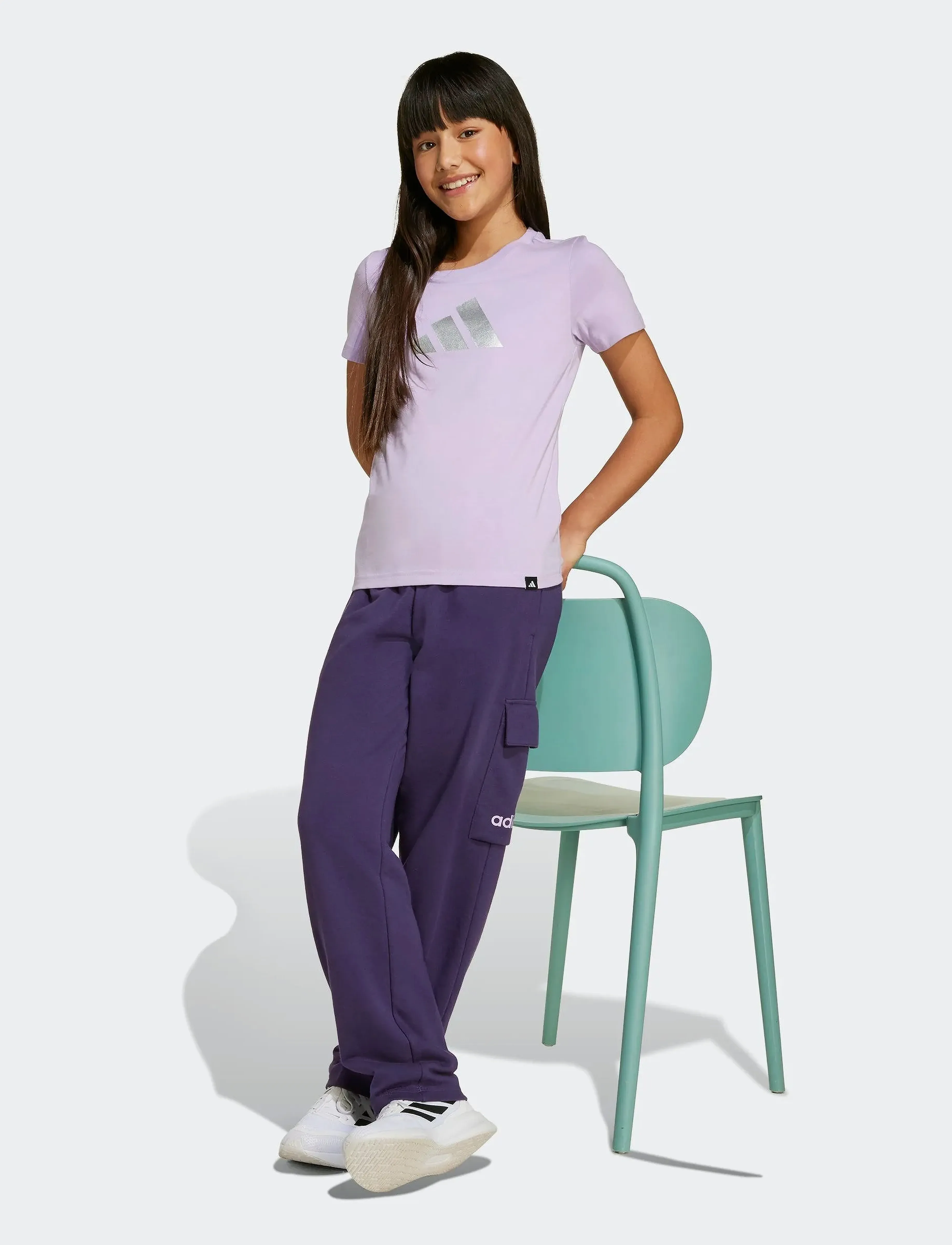 adidas Sportswear JG GLAM T - T-krekli ar īsām piedurknēm - POWPLU / pink/rose