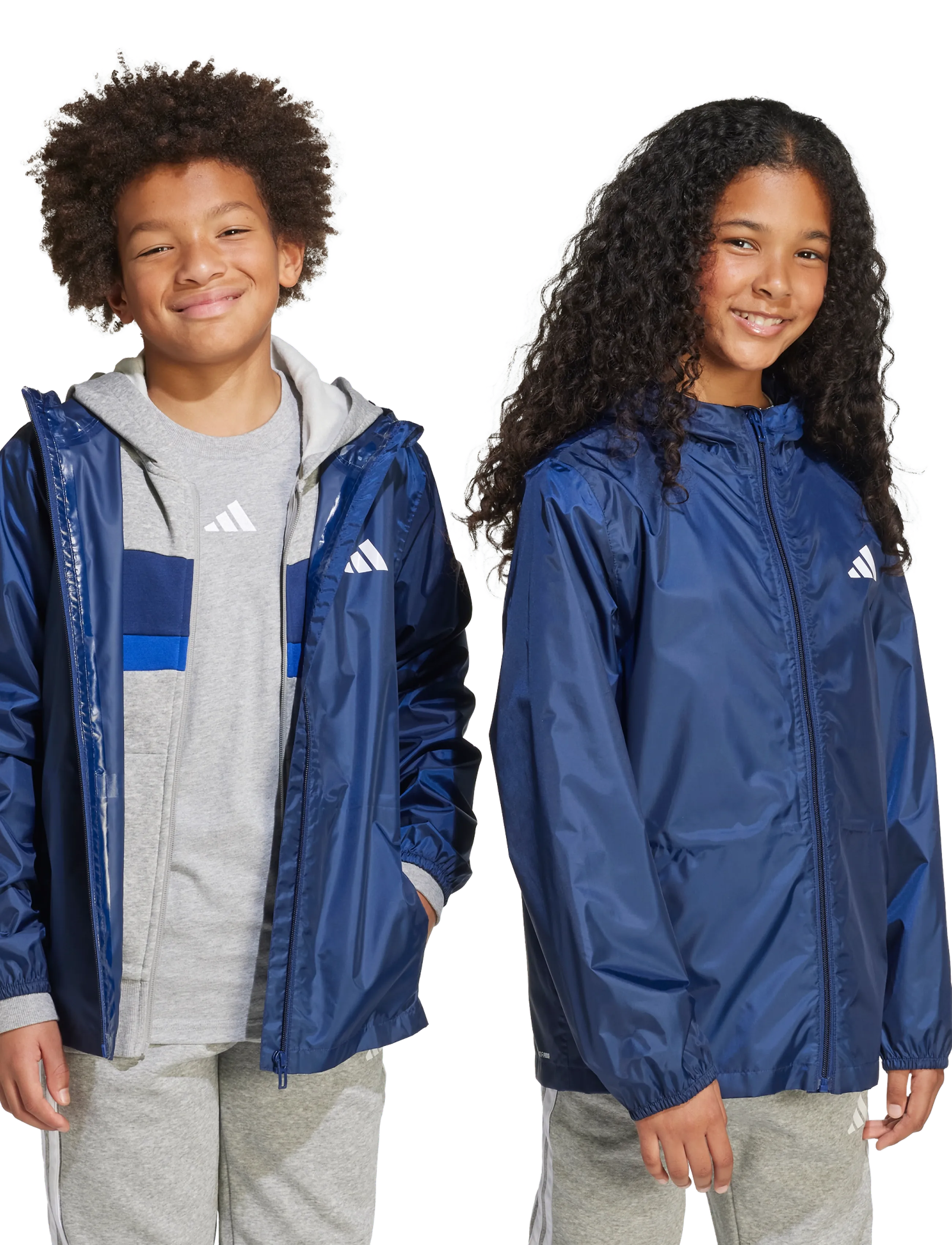 adidas Sportswear - J RAIN JKT - shell- & regenjacken - dkblue - 2