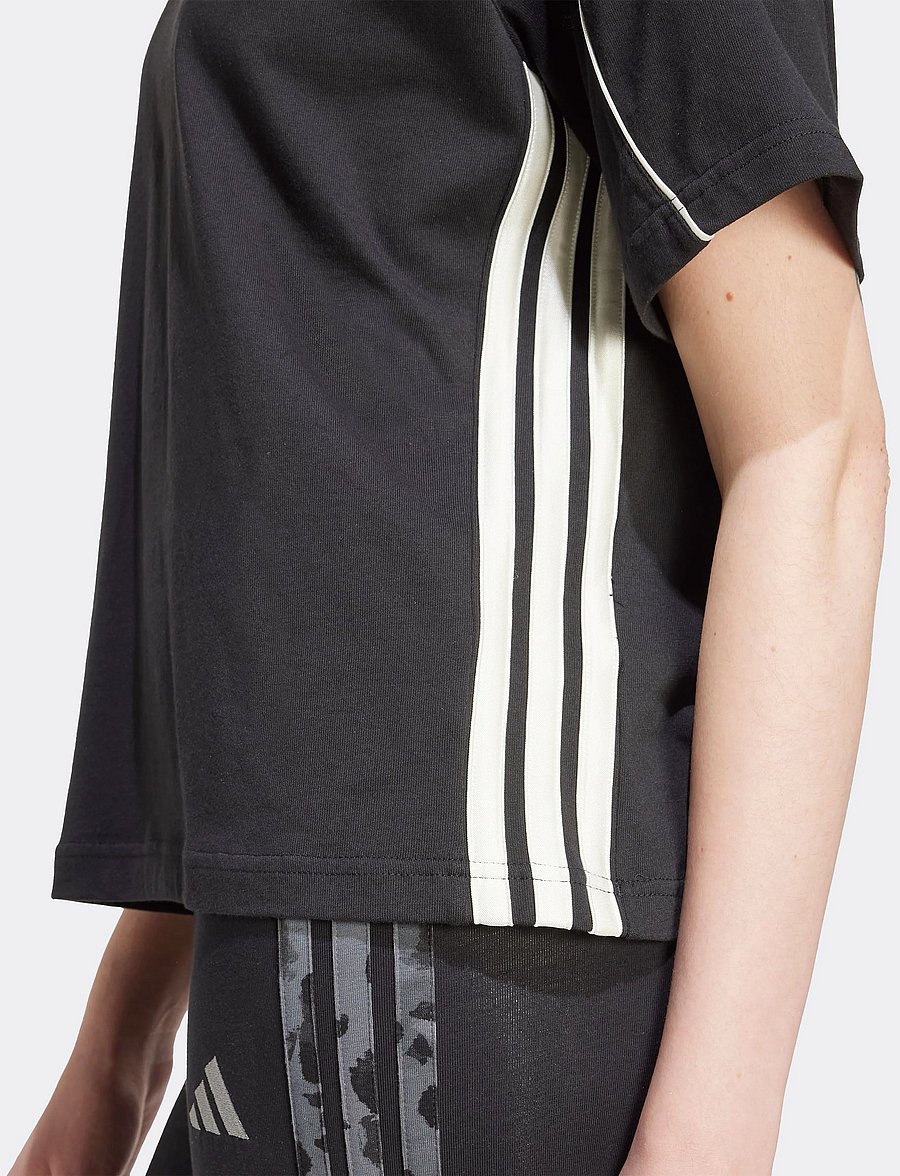 adidas Sportswear - W STADIUM TEE - alussärgid ja t-särgid - black/owhite - 3