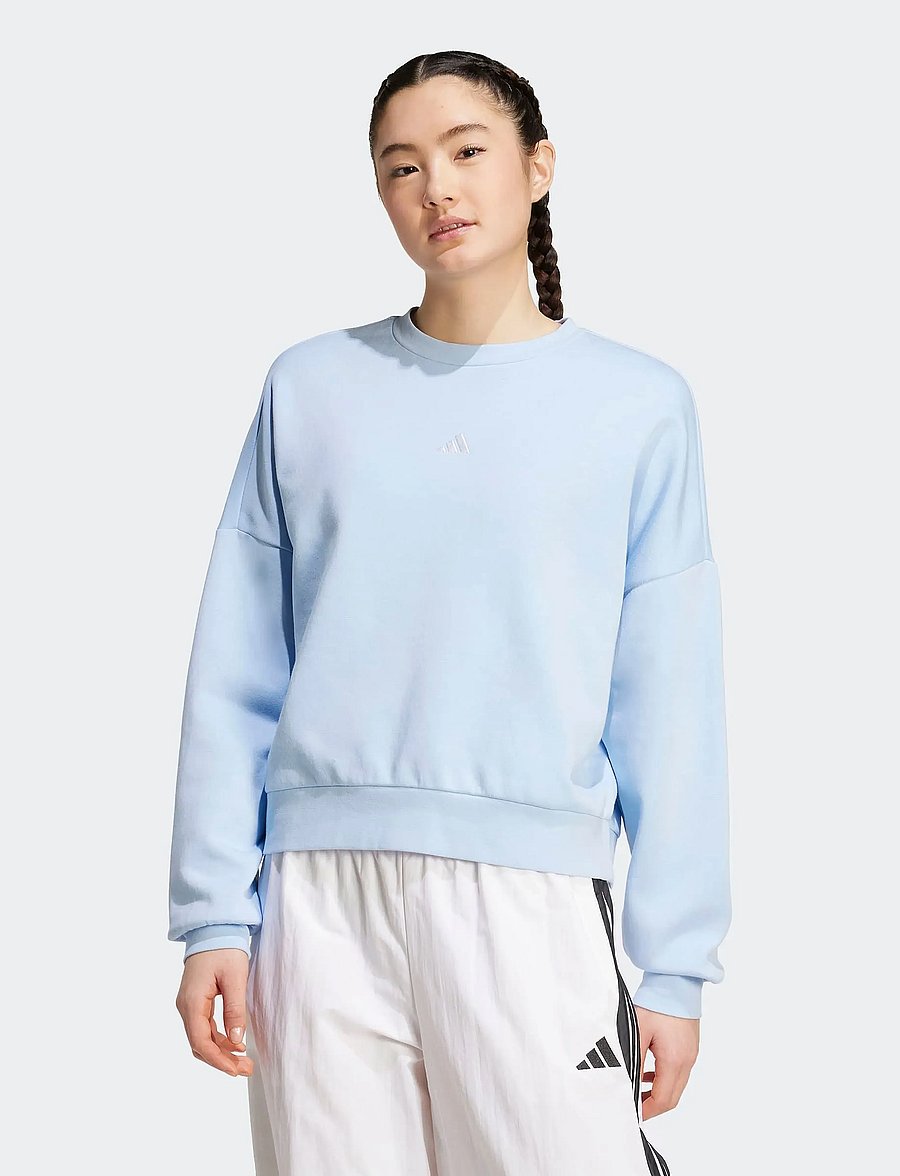 adidas Sportswear - W SL FC SWT - sweatshirts - globlu/white - 0
