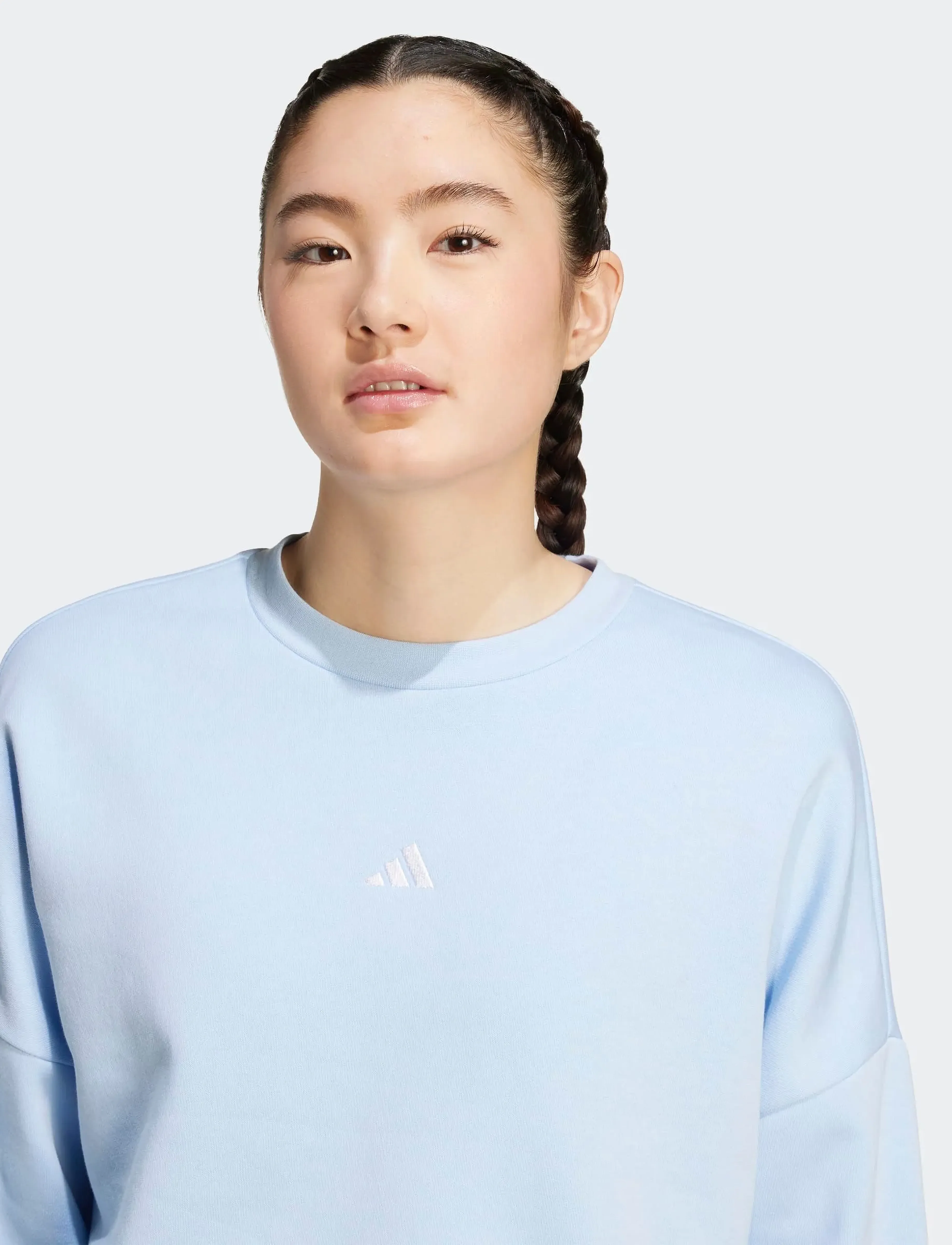 adidas Sportswear - W SL FC SWT - sweatshirts - globlu/white - 3