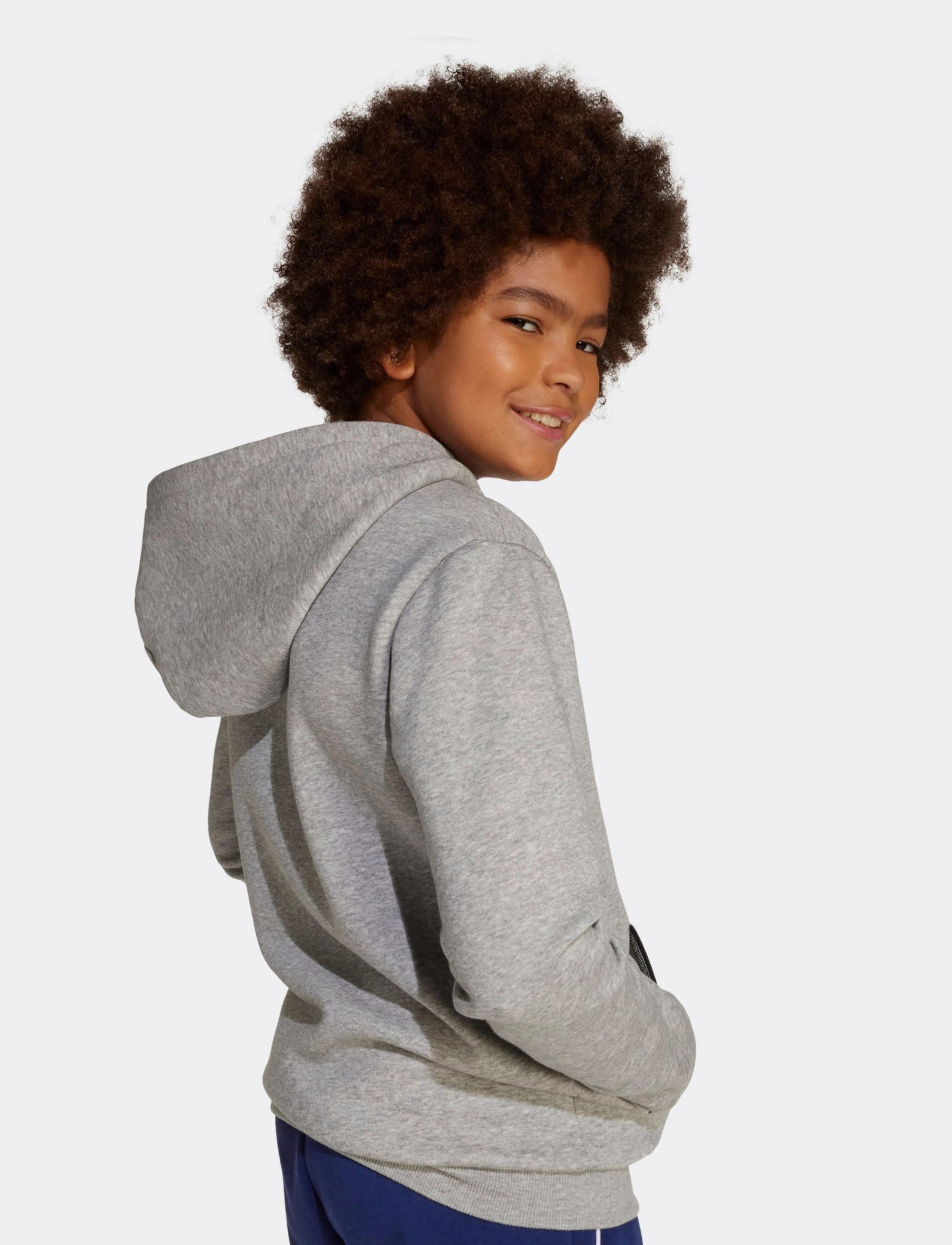 adidas Sportswear - J CLGT OH FL HD - kapuzenpullover - mgreyh/black - 2