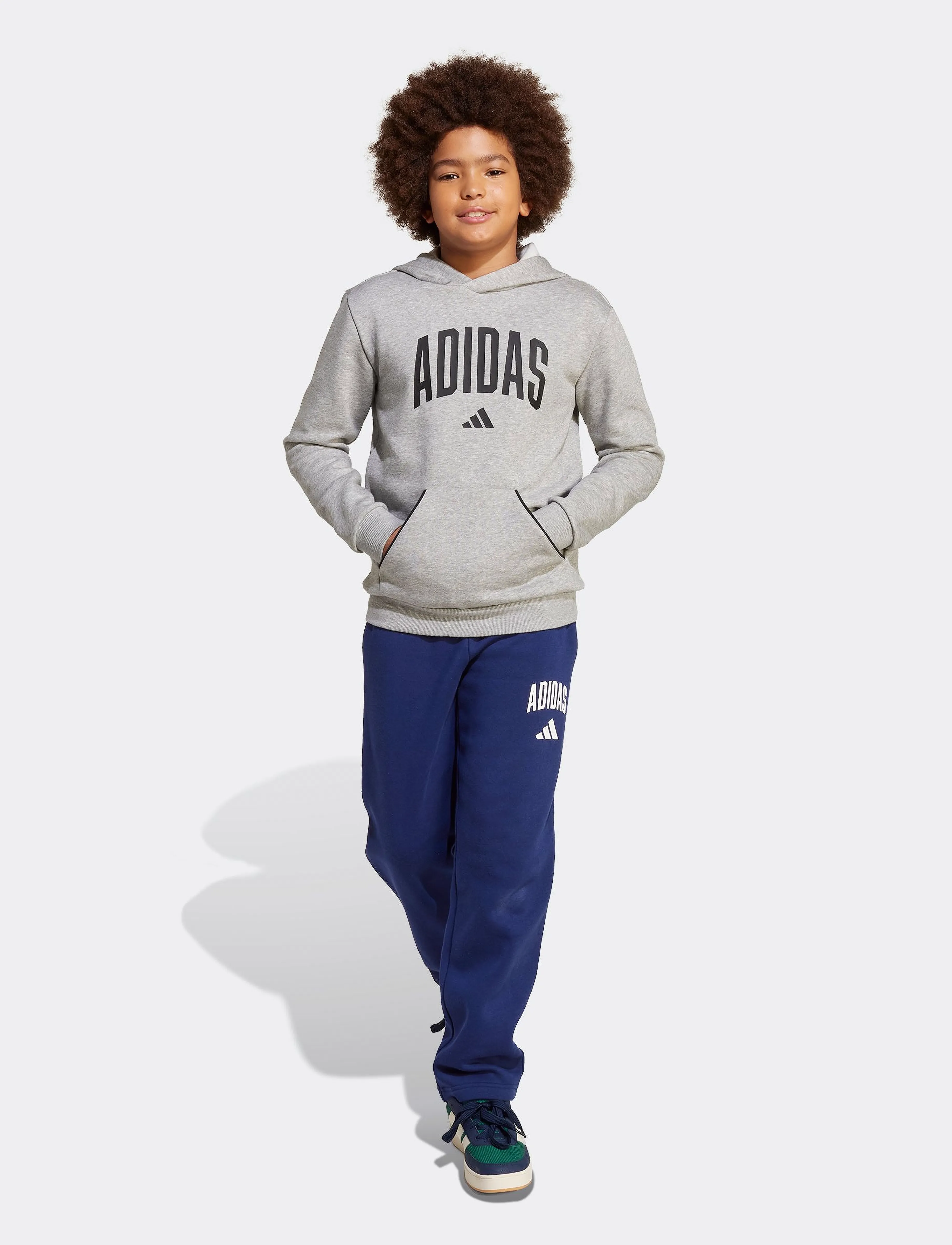 adidas Sportswear - J CLGT OH FL HD - kapuzenpullover - mgreyh/black - 3