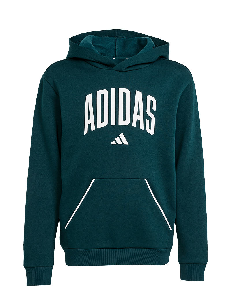 adidas Sportswear - J CLGT OH FL HD - huvtröjor - aurivy/white - 1