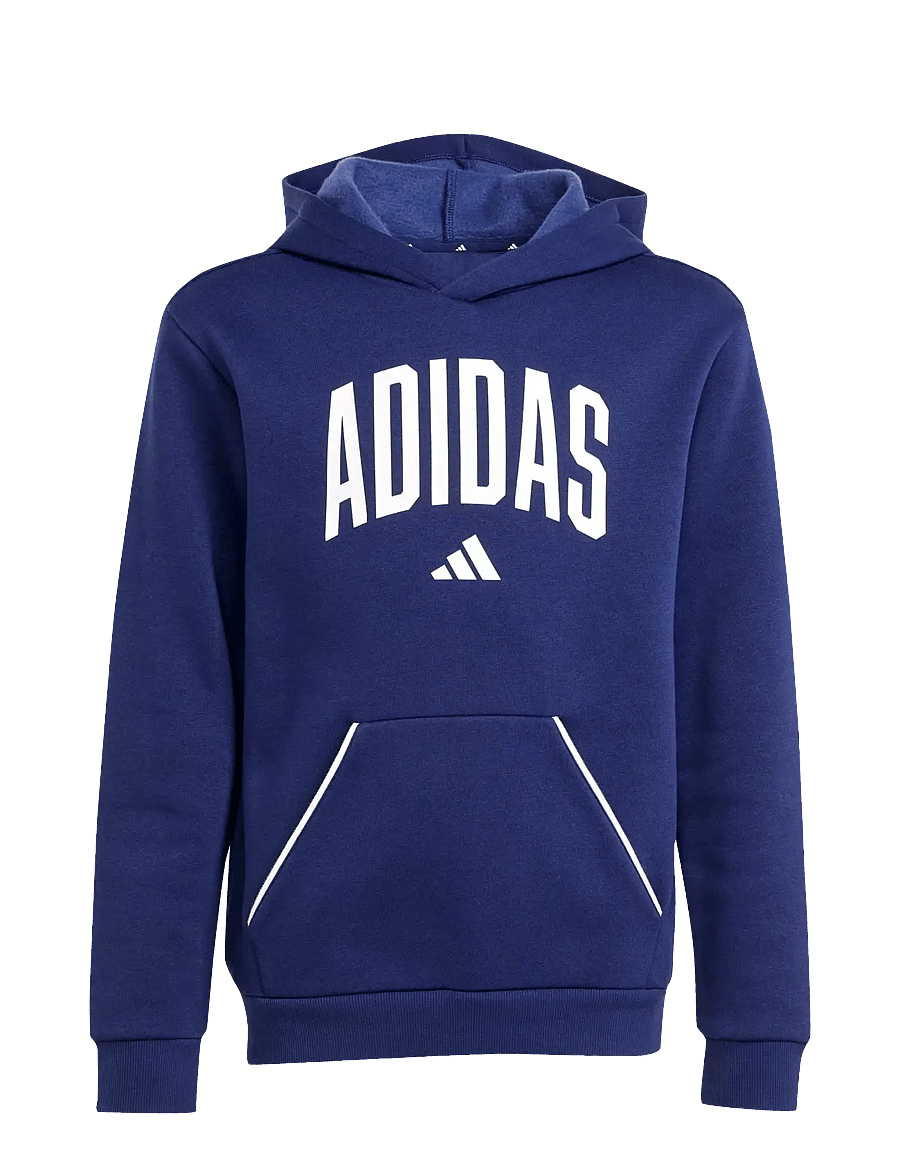 adidas Sportswear - J CLGT OH FL HD - hættetrøjer - dkblue/white - 1