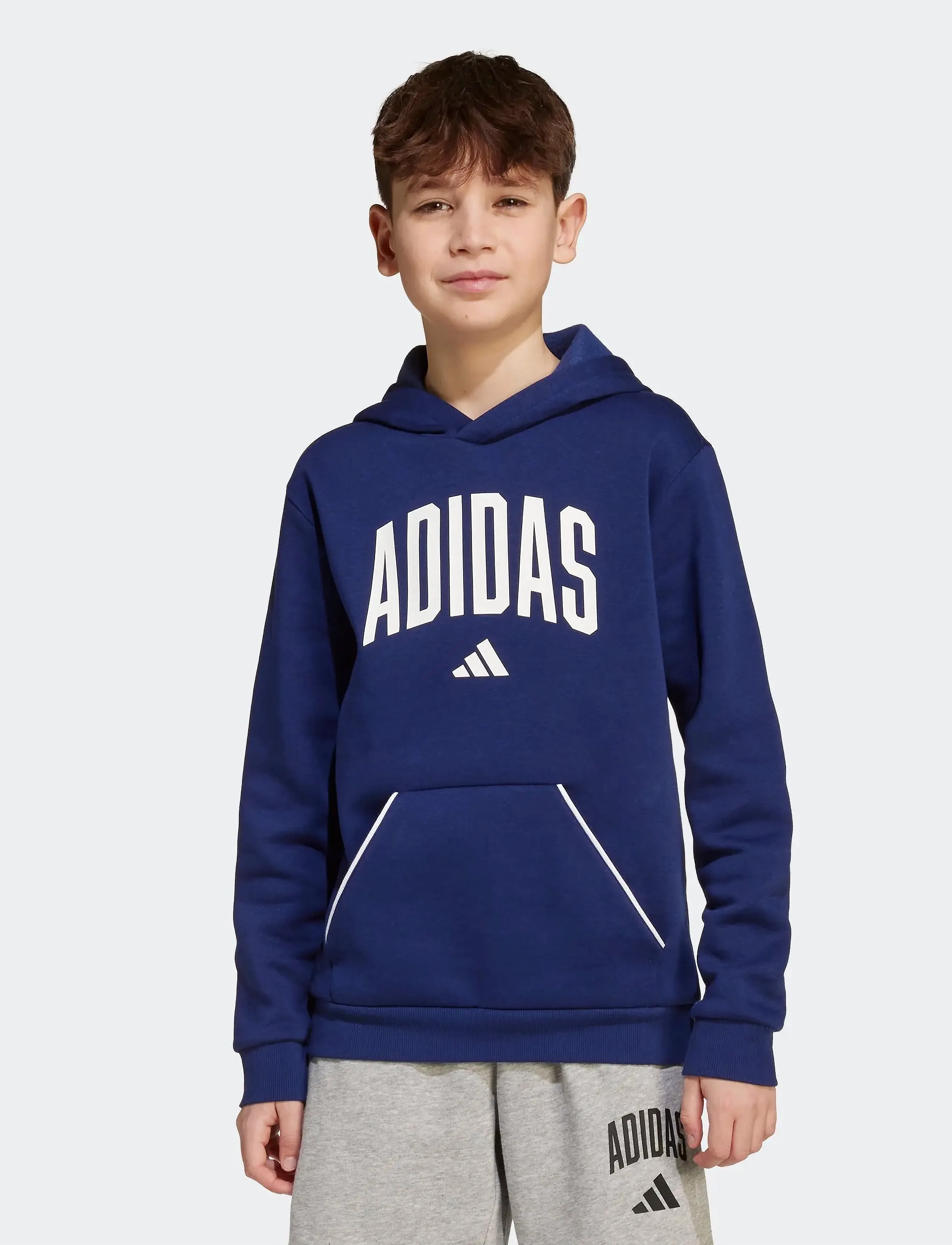 adidas Sportswear J CLGT OH FL HD - Sweatshirts & Kapuzenpullover - DKBLUE/WHITE / blue