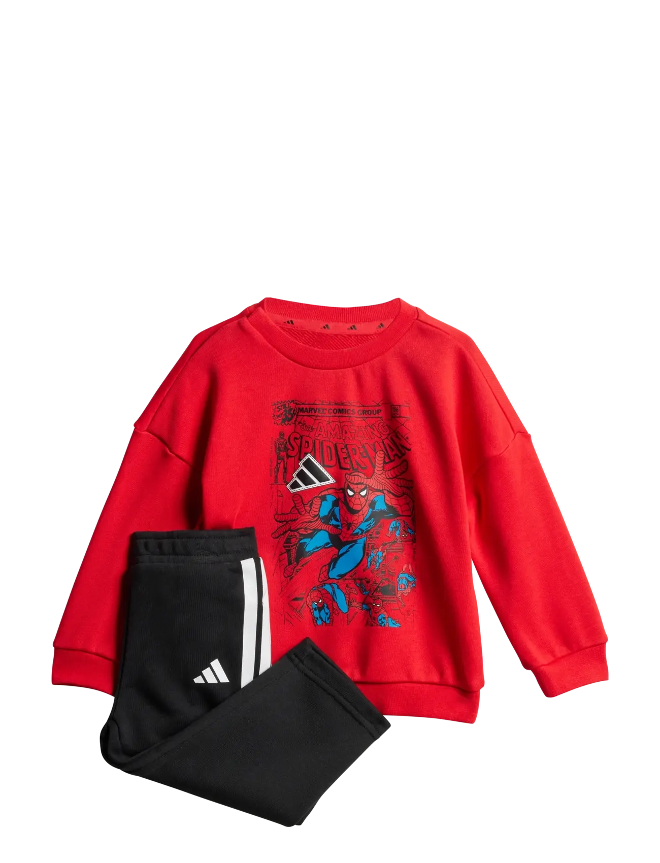 adidas Sportswear I MRVL SM JOG - Riided - PURRUB/WHITE / red