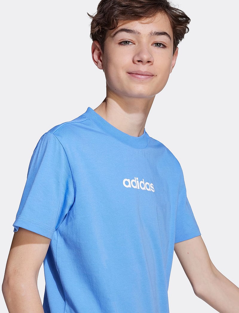 adidas Sportswear - J LIN TEE 160 - kortærmede t-shirts - blufus/white - 5