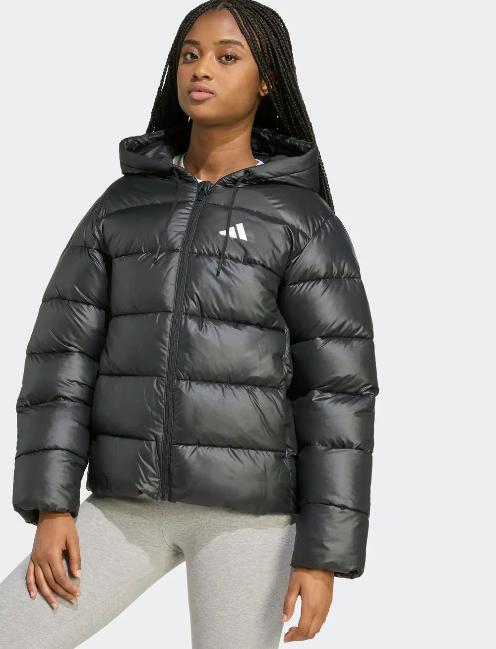 adidas Sportswear - W ESS SD P HD J - utejakker - black - 3