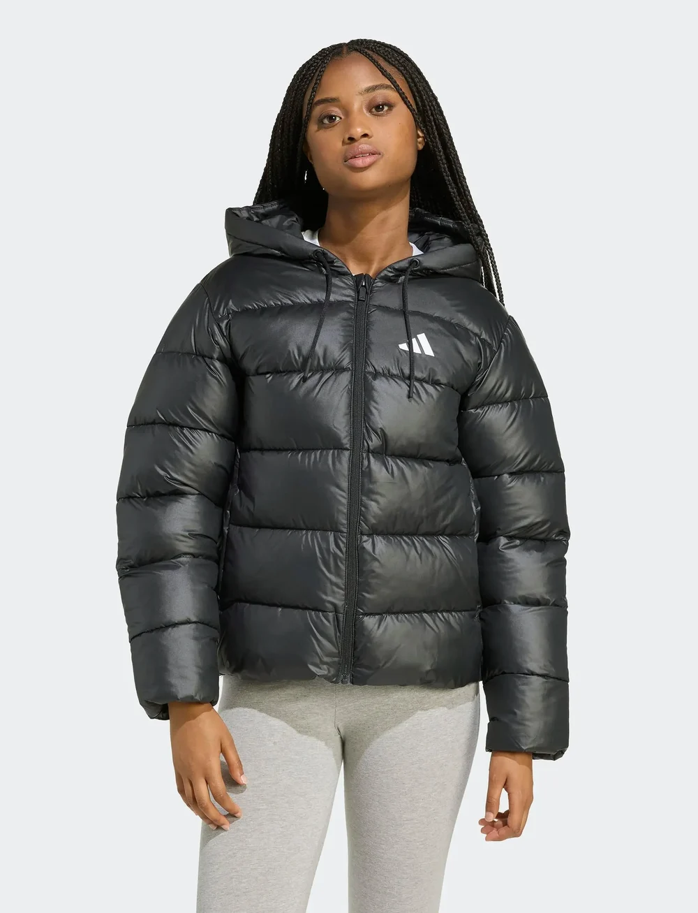 adidas Sportswear - W ESS SD P HD J - utejakker - black - 4