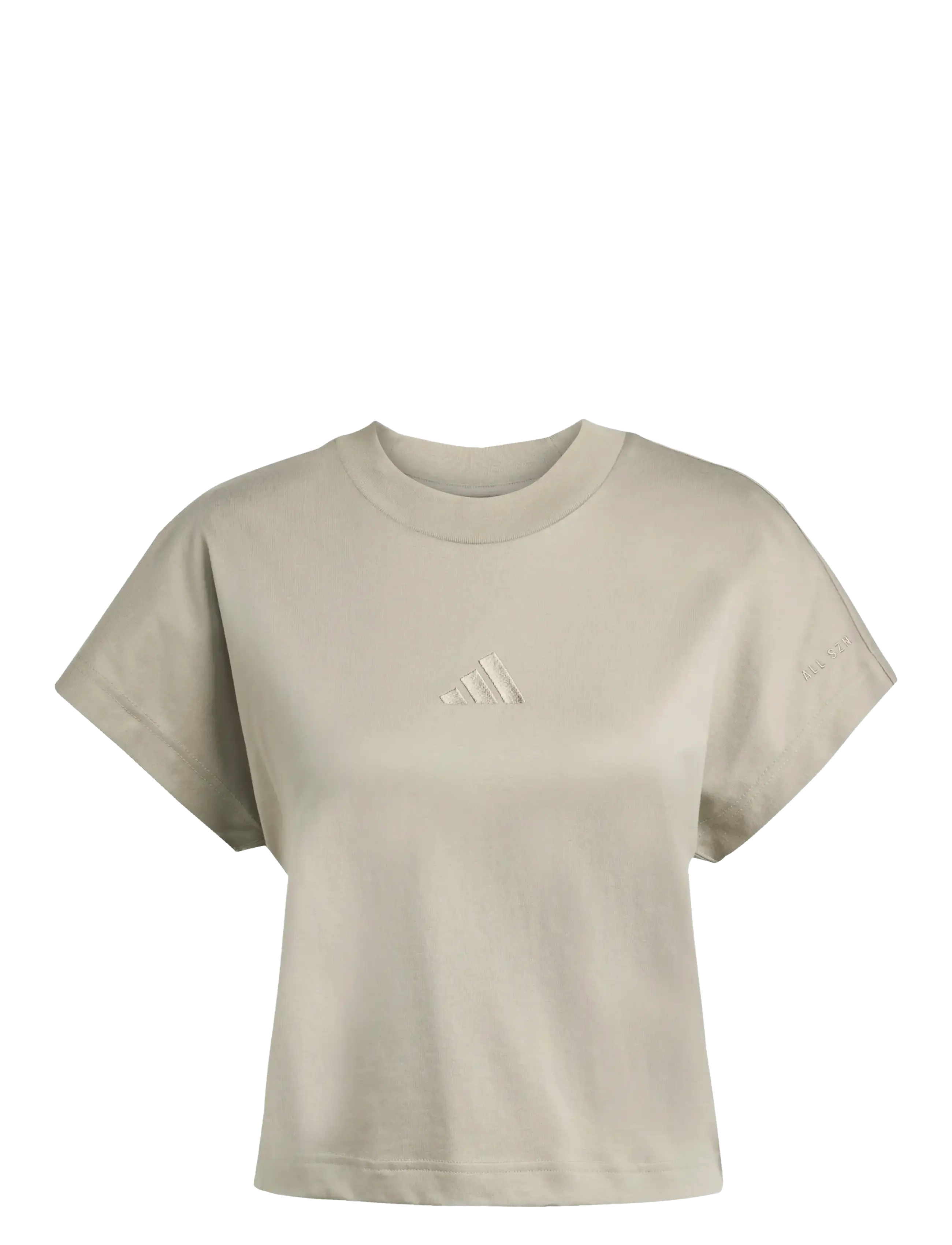 adidas Sportswear W ALL SZN TEE - Bestseller Sport - SILPEB / beige