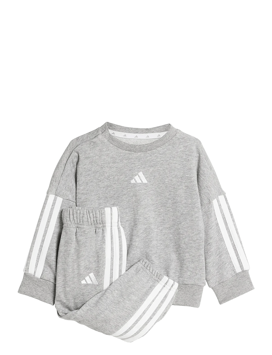 adidas Sportswear - I 3S FT JOG 240 - joggingsæt - mgreyh/white - 0
