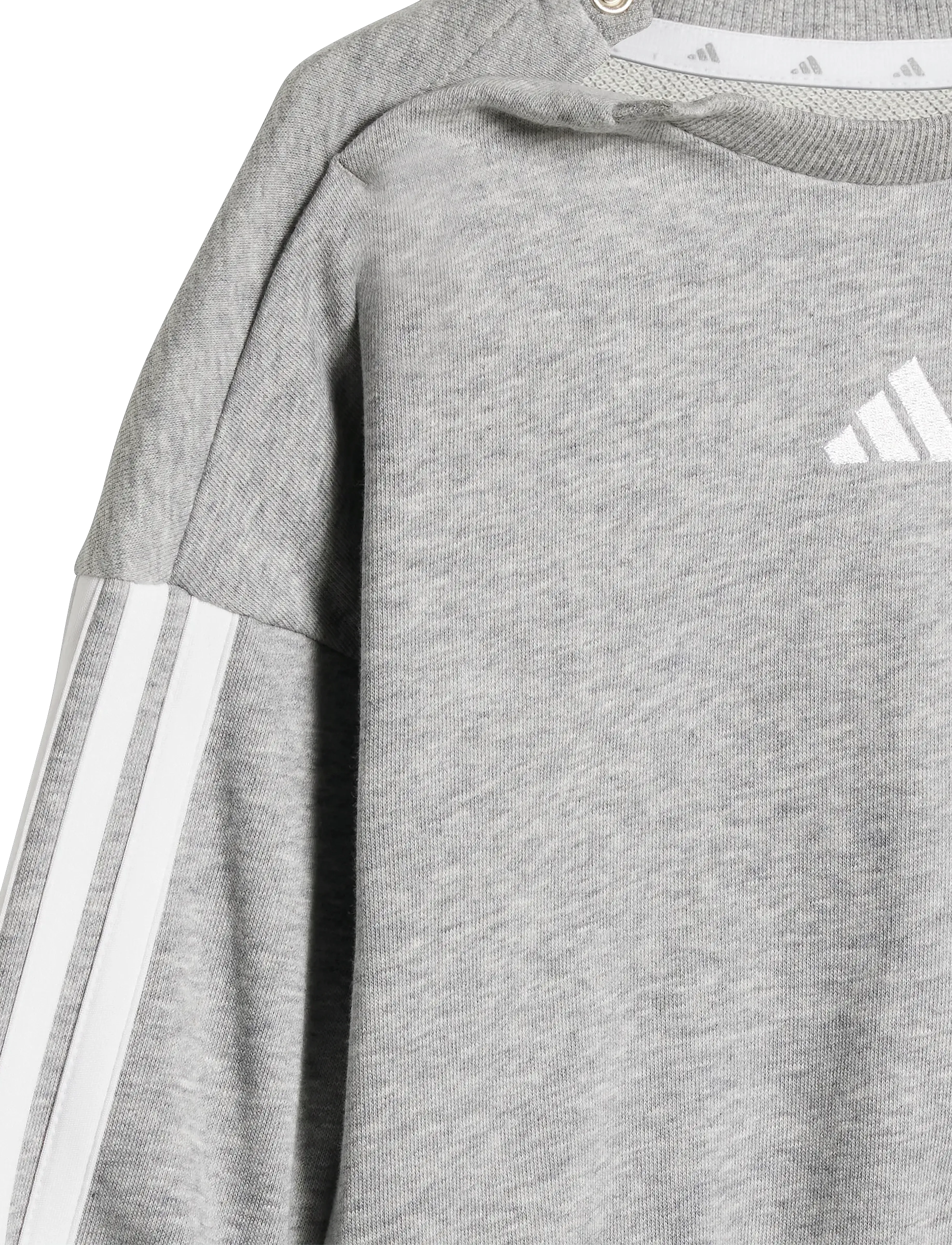 adidas Sportswear - I 3S FT JOG 240 - joggingsæt - mgreyh/white - 4