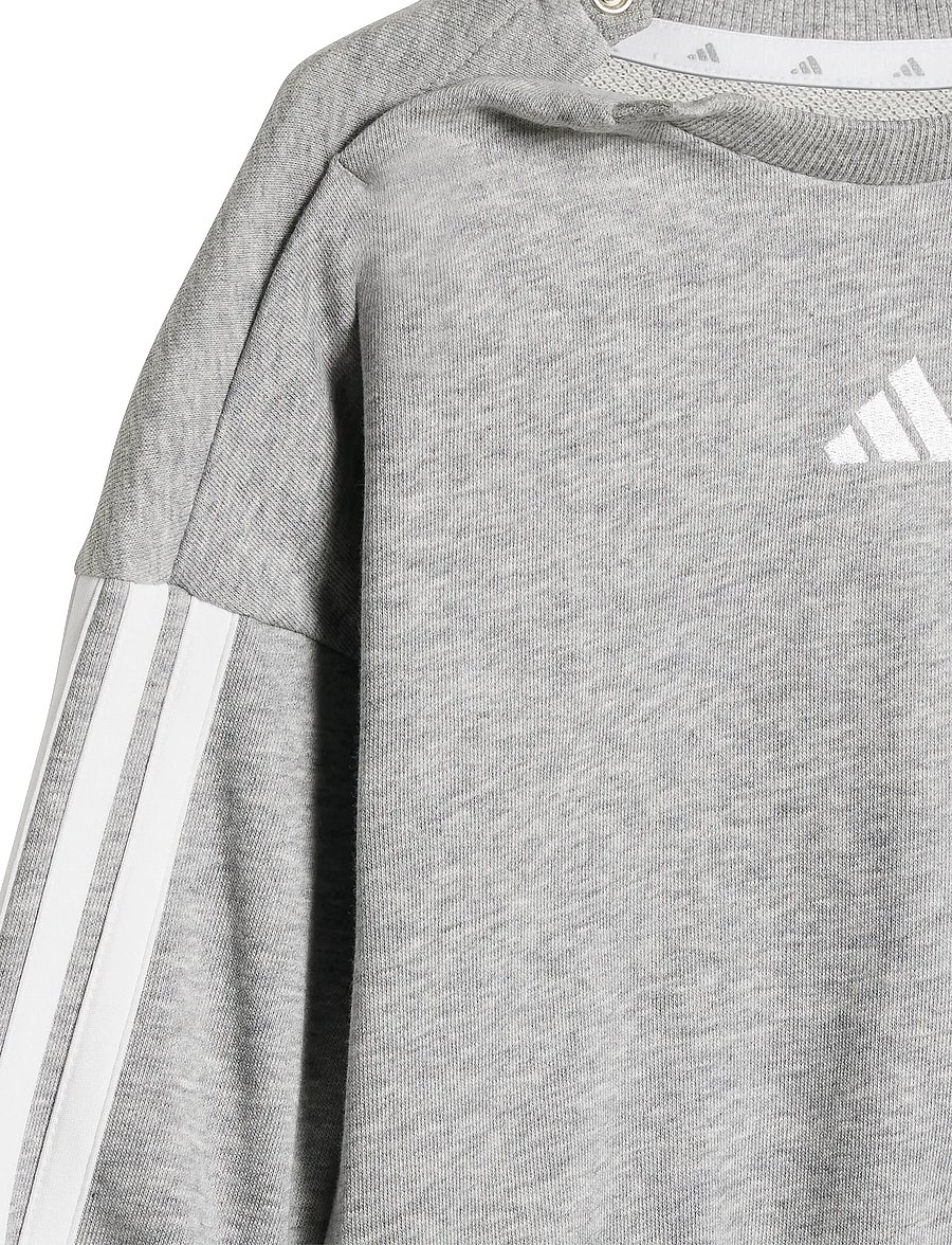 adidas Sportswear - I 3S FT JOG 240 - joggingsæt - mgreyh/white - 4